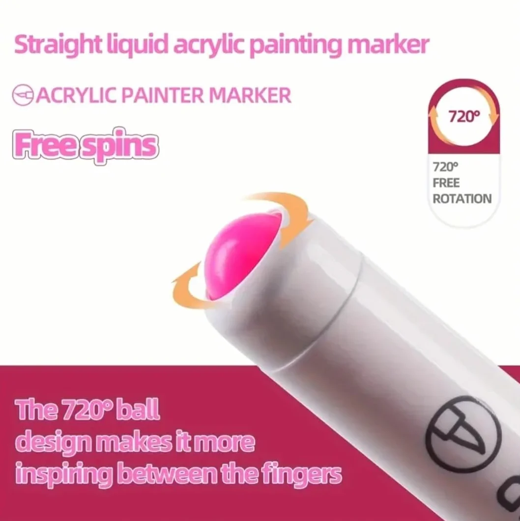 languo 207 Feutres Acryliques, 23 boites par série de couleurs. Marqueurs acryliques à pointe pinceau souple. Acrylic Paint Marker à Base d'eau pour tissu, bois, pierre, toile, verre, roche