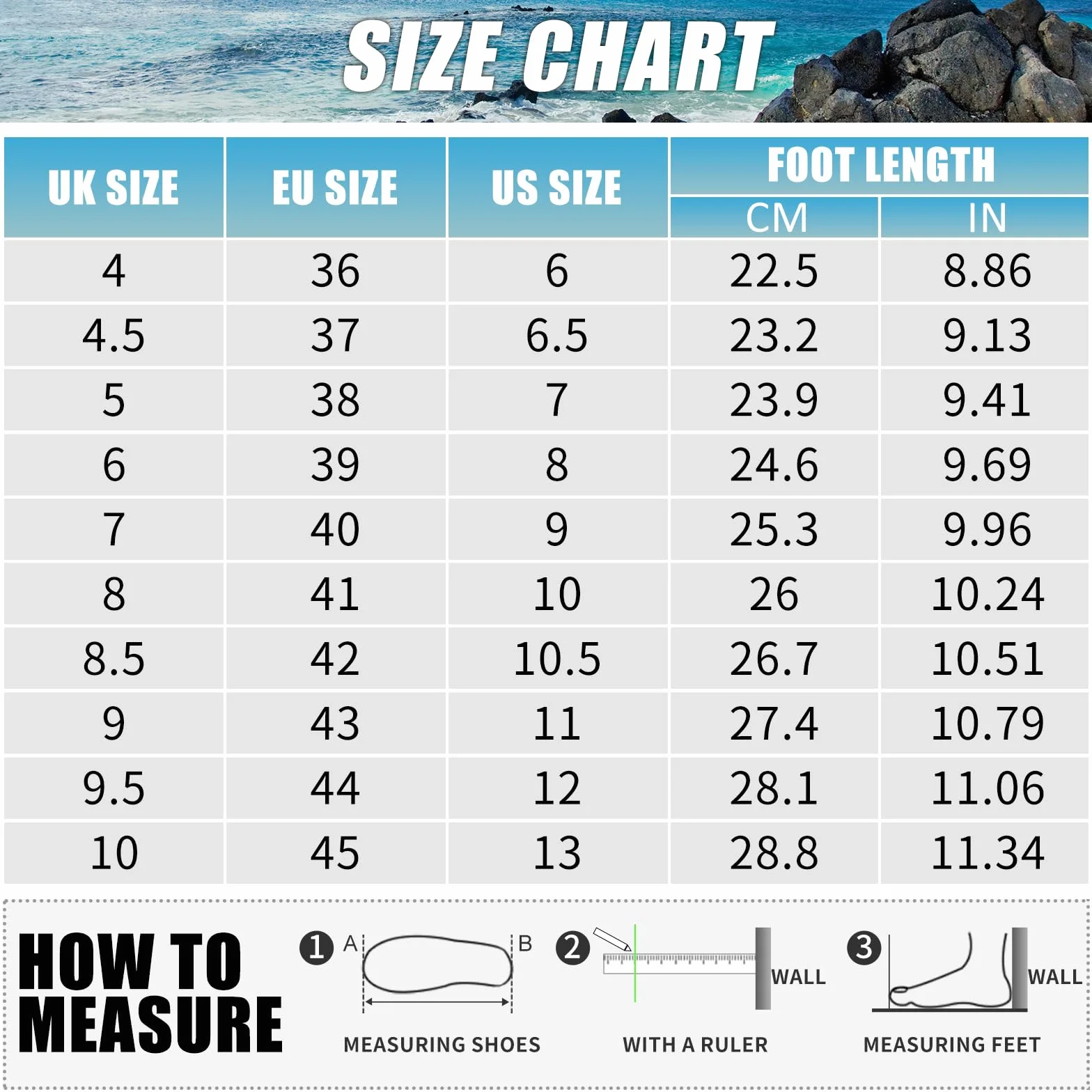 Scarpe da Scoglio Acquatiche da Spiaggia per Nuoto Surf 36-45EU
