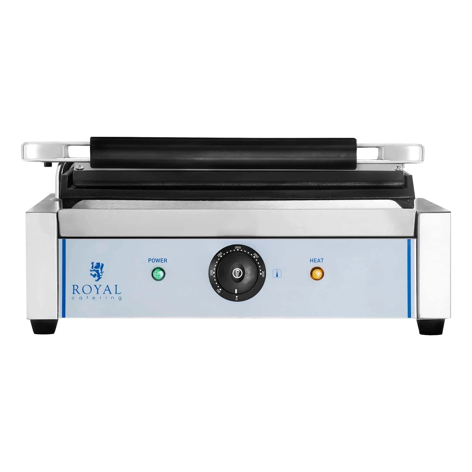 Royal Catering - Piastra Panini Liscia (2200 W) Ghisa smaltata