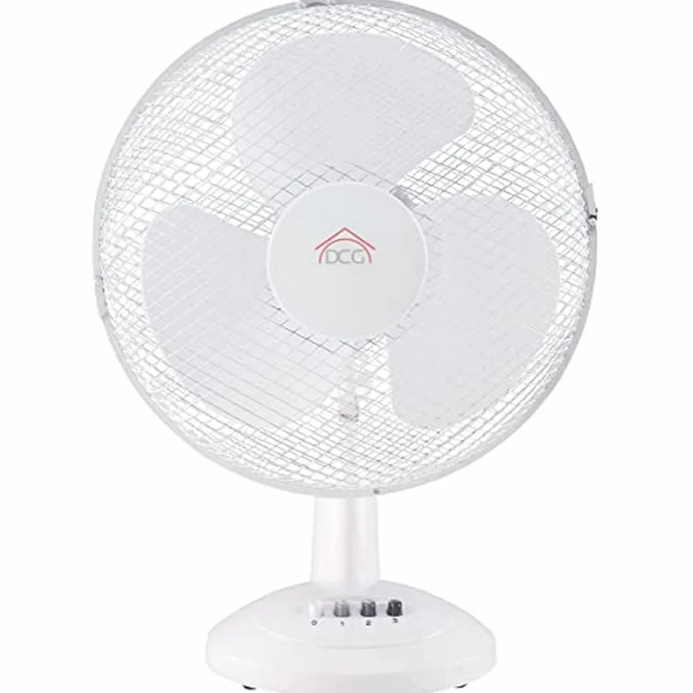Ventilatore da tavolo DCG VE9040 40 cm oscillazione orizzontale 3 velocità bianco Ricondizionato