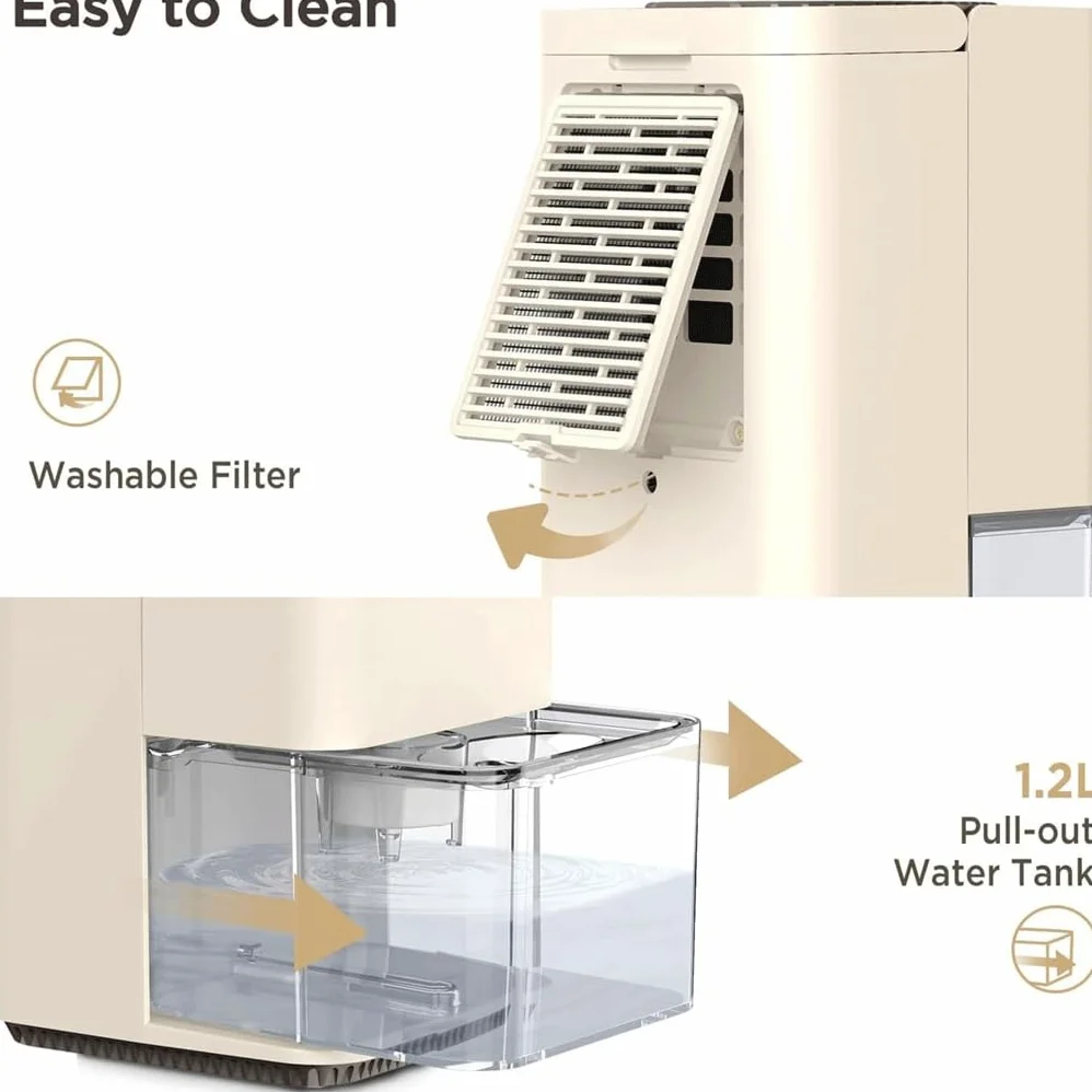 Deumidificatore a semiconduttore Deumidificatore Domestico a Risparmio energetico con Suono Leggero Asciugatrice per Armadio da Interno