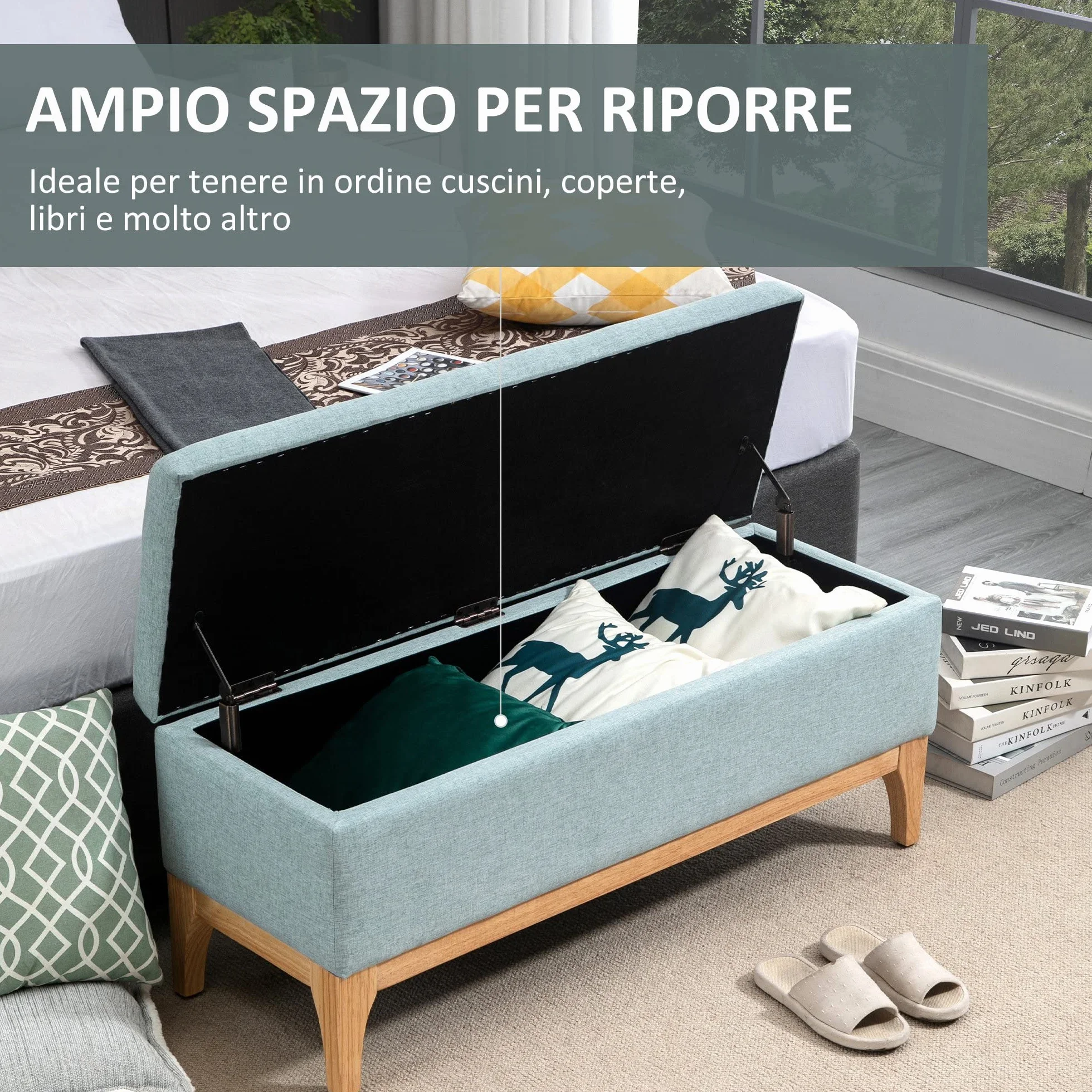 Sanelli Premana Professional Coltello Affettare, Acciaio Inossidabile, Verde/Rosso, 46 x 3 x 6.5 cm