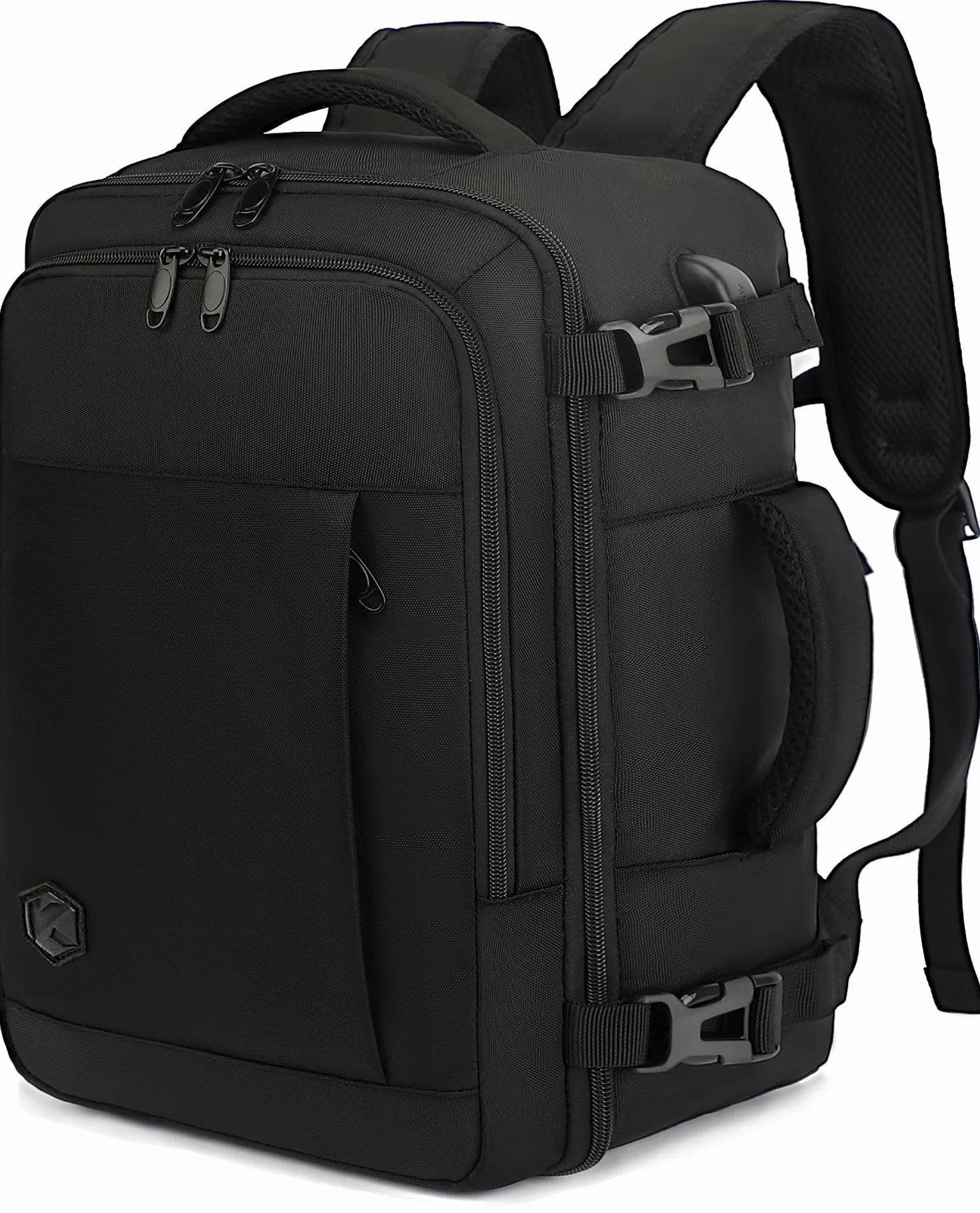 VANKEV Zaino Ryanair 40x20x25 Bagaglio a Mano 20L 14 Pollici Nero
