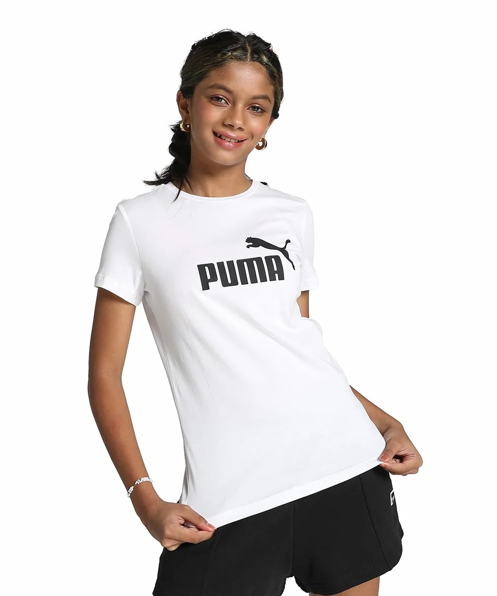 Puma Ess Logo Tee G T-Shirt Bambine e Ragazze