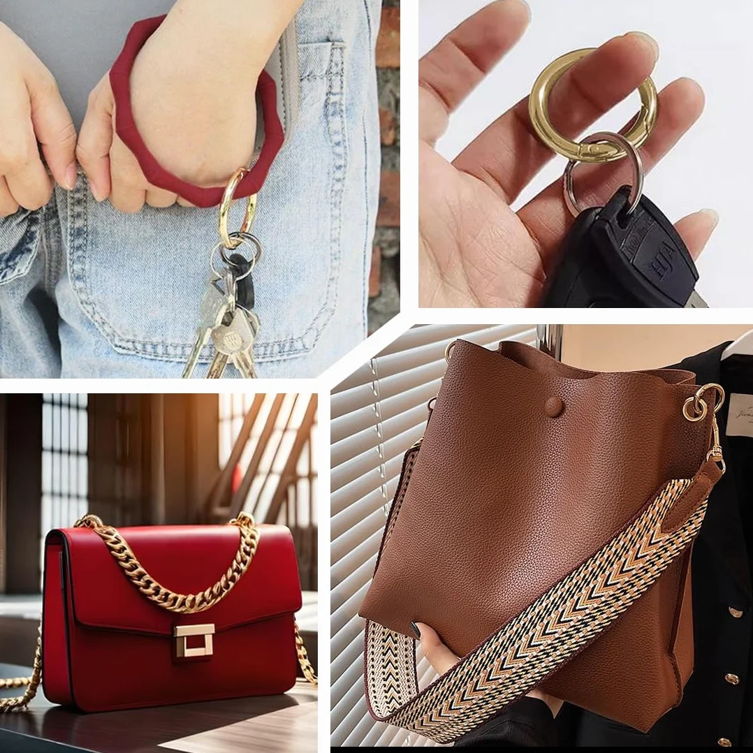 Catena per Borsa a Tracolla 120cm Oro con 2 Chiusure Aragosta Sostituzione Satchel