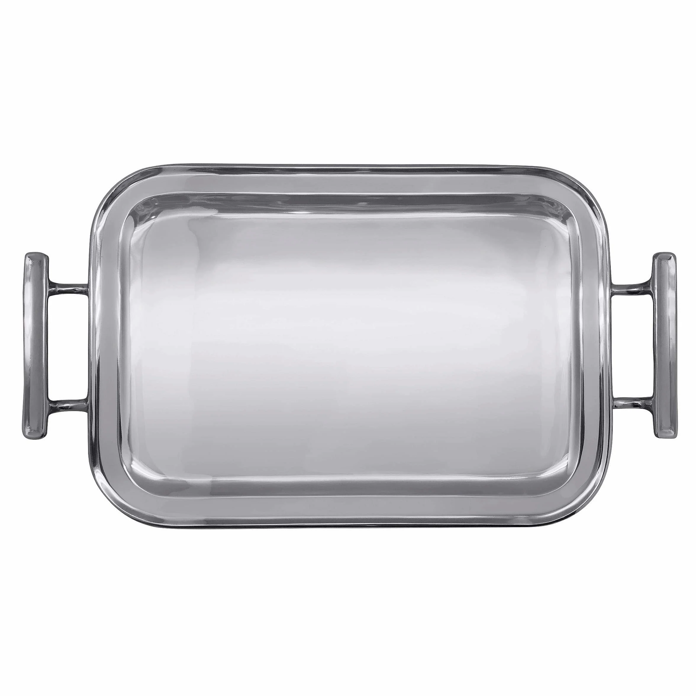 MARIPOSA Trays, Bowls & Platters tavola e Servizio, Alluminio, Signature Silver