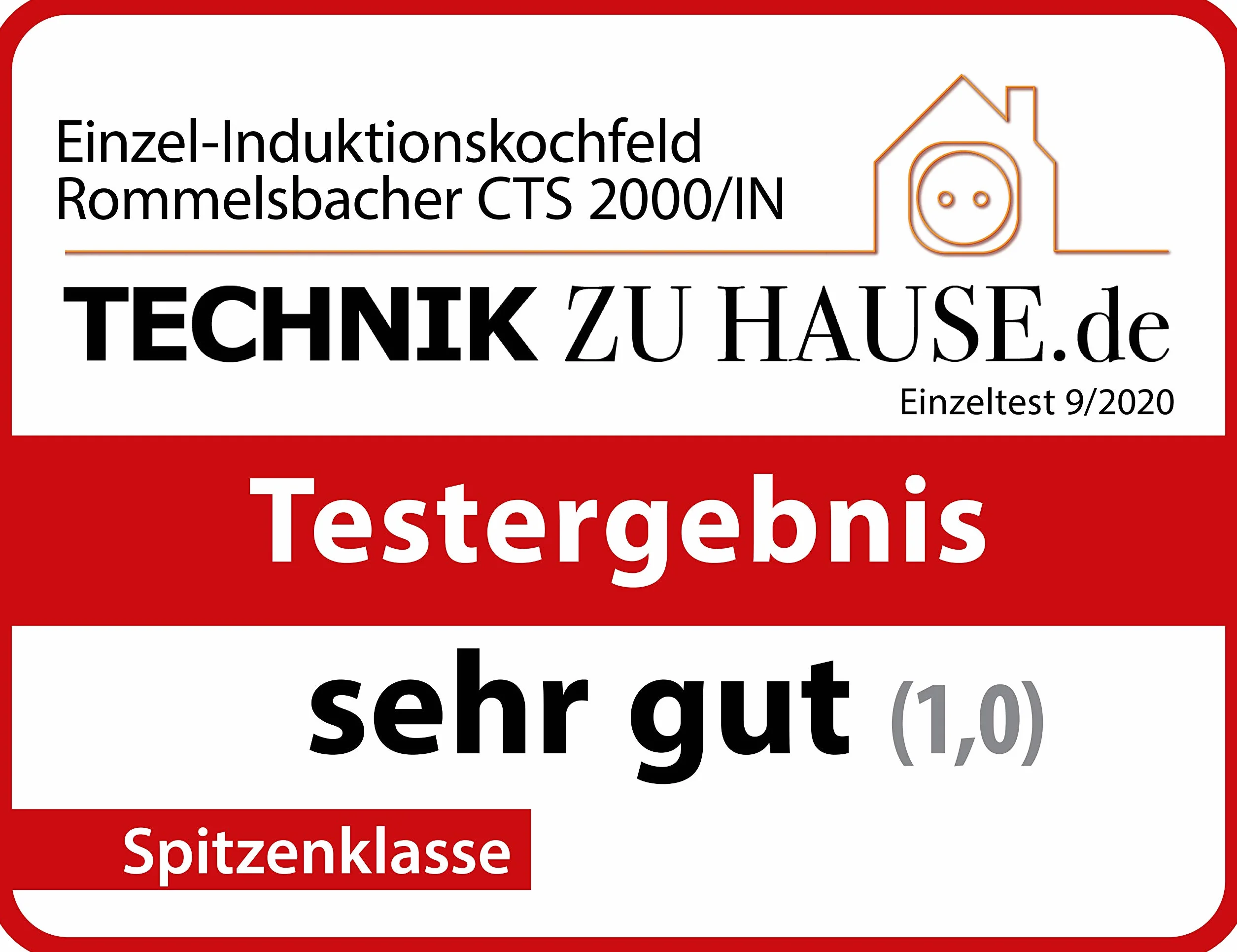 ROMMELSBACHER CTS 2000/IN Induzione - Zona di cottura 145-220 mm, sensore di temperatura, Touch Control, 6 programmi, 10 livelli di potenza, funzione boost, timer, blocco tasti, 2000 W