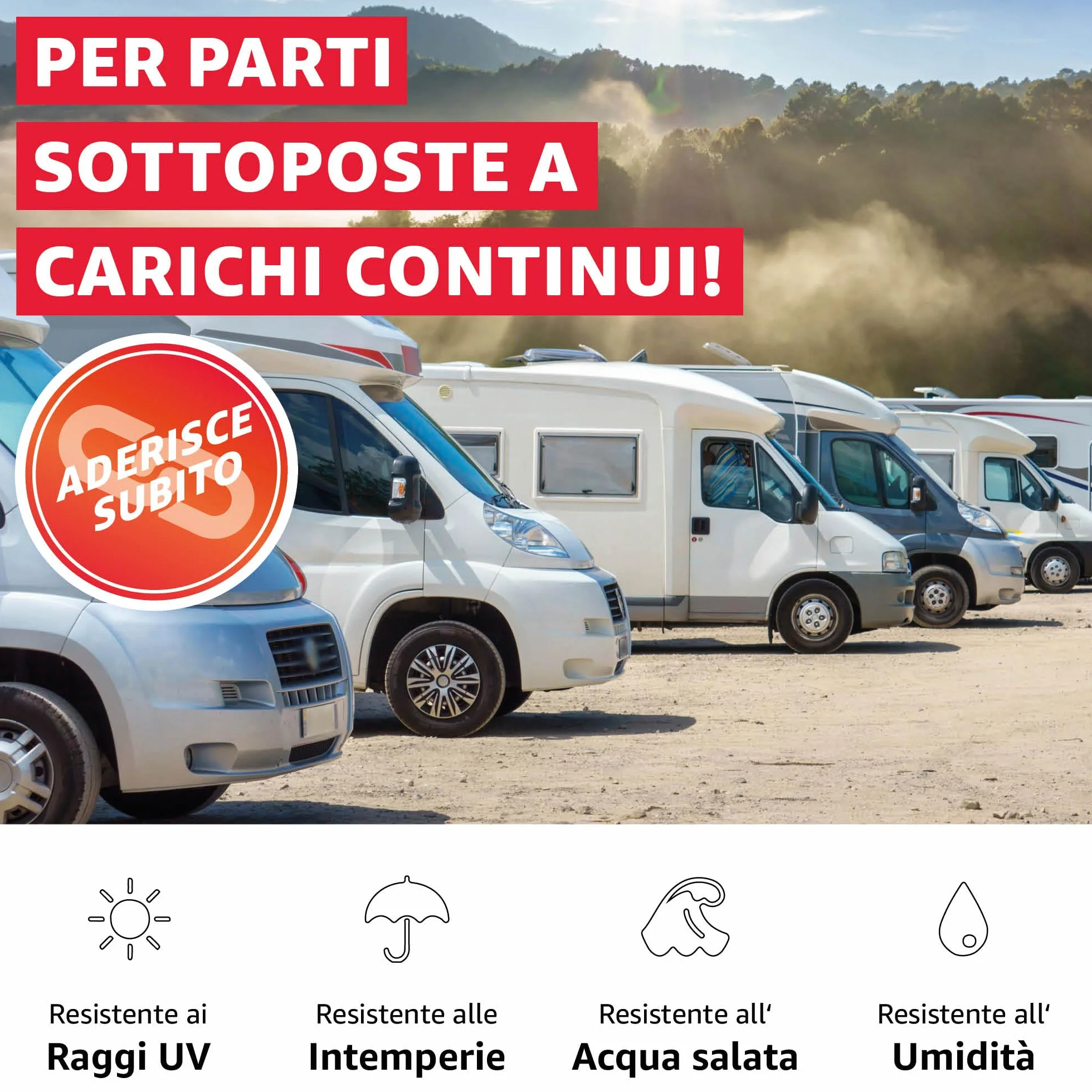 EVERGLUE Caravan Glue 1K MS Polymer adesivo extra forte UV resistente 440 g cartuccia