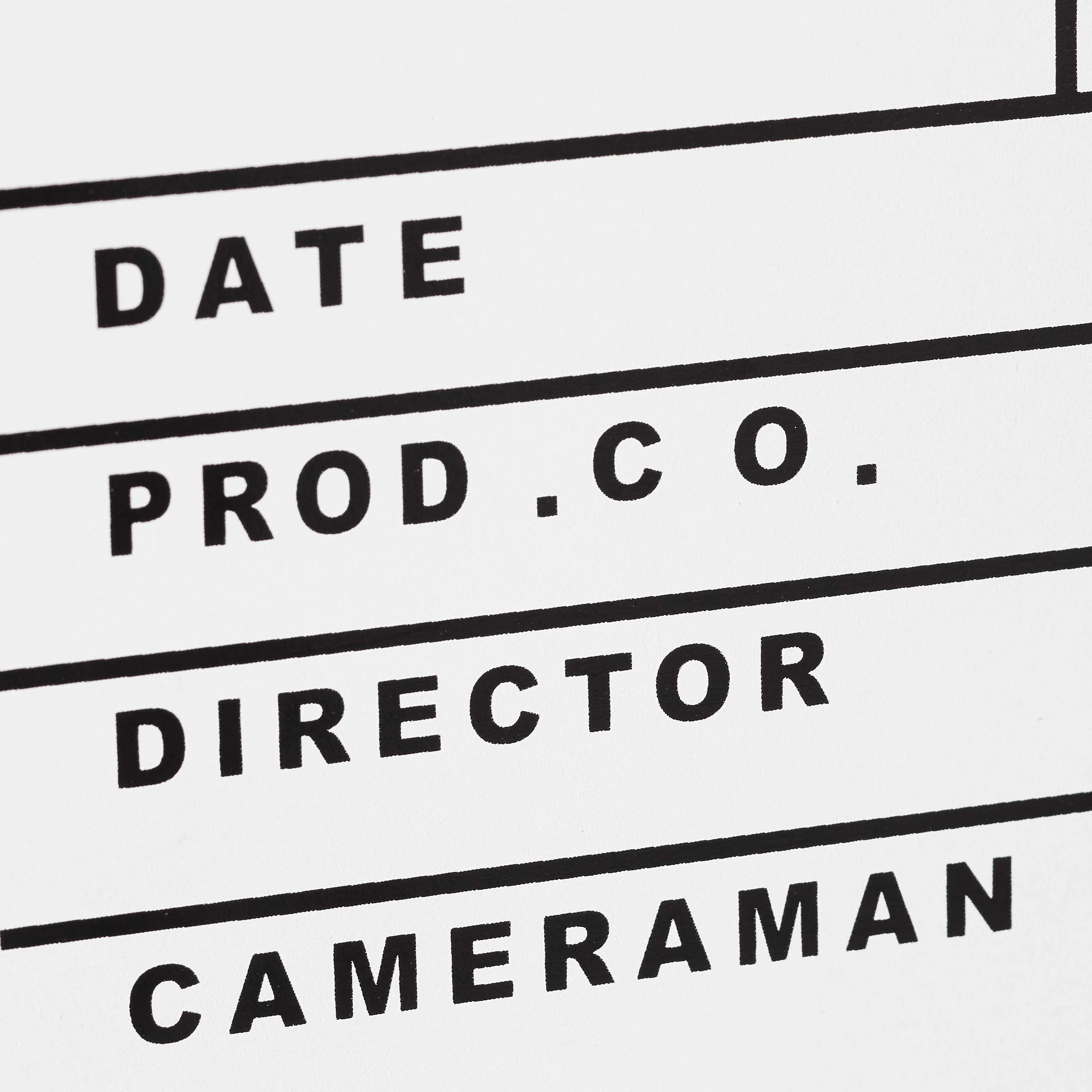 Relaxdays Ciak Professionale in Legno, Accessori Regista Feste a Tema Film, Clapperboard Scrivibile, HxL 26x30cm, Bianco