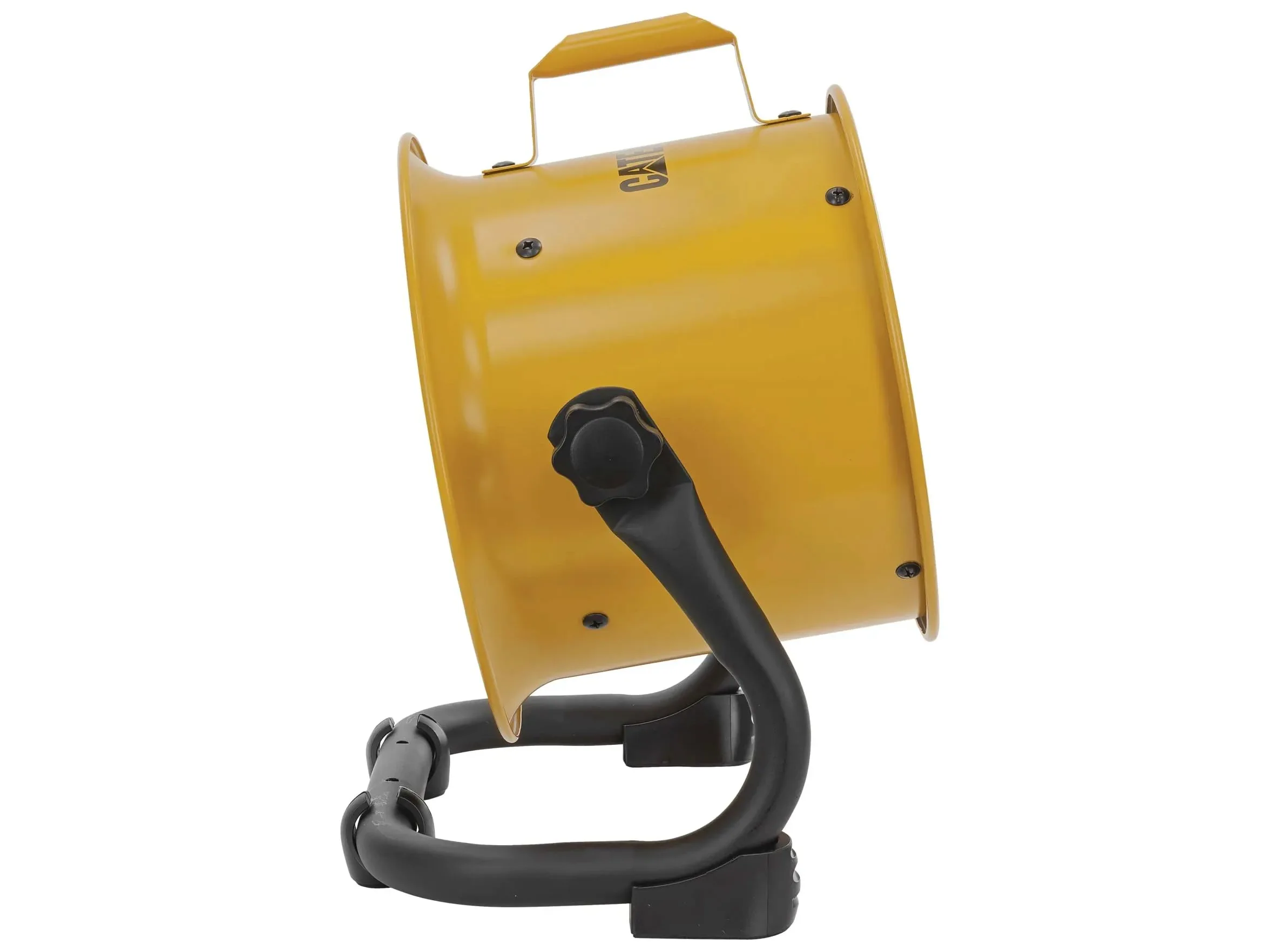 CAT Caterpillar HVD-9AC Ventilatore da Pavimento Industriale Ø23 cm 90W 4 Velocità Alta Velocità 27 m³/min Pale in Alluminio Orientabile Montaggio a Parete Compatto e Potente