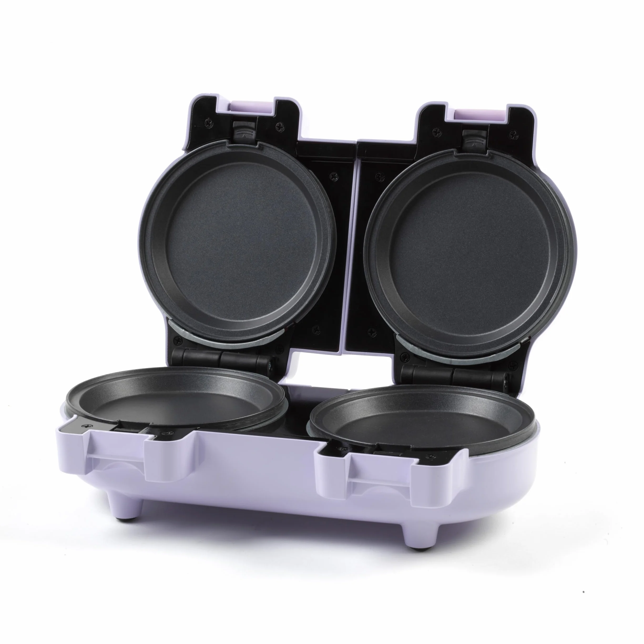 Petra PT5923PPVDE Doppia Mini Macchina per Snack - Piastra per Waffle Belga, Piastre Antiaderenti Rimovibili, Compatta, Facile da Pulire, per Pancake, 1100W