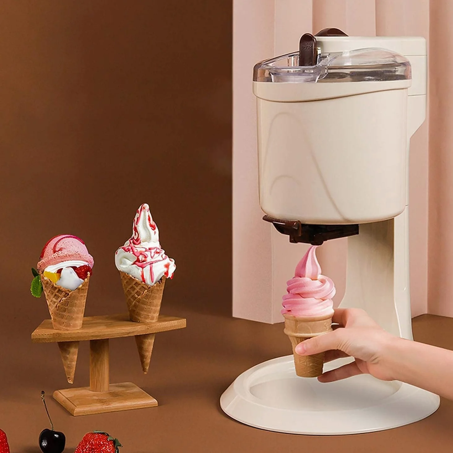 Macchina Per Gelato Soft, Macchina Per Gelato Domestico, Macchine Per Gelato Allo Yogurt, Per La Cucina Domestica Fai Da Te Veloce