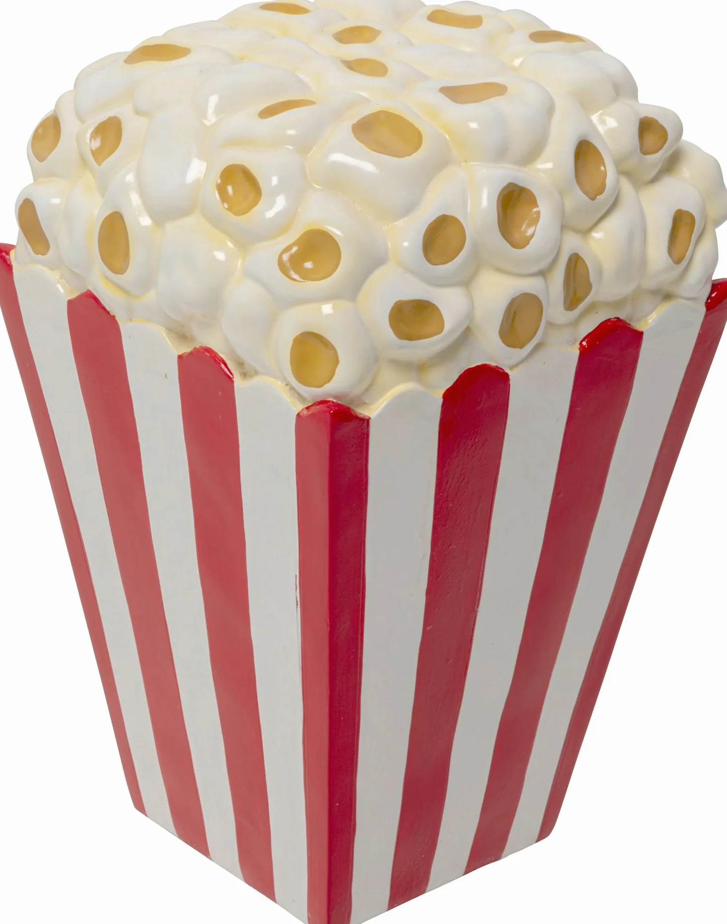 Kare Design Pouf Popcorn, 30x30 cm (H 47 cm), in polyresina dipinta a mano, look giocoso e moderno, soggiorno, cameretta, portata max 110 kg
