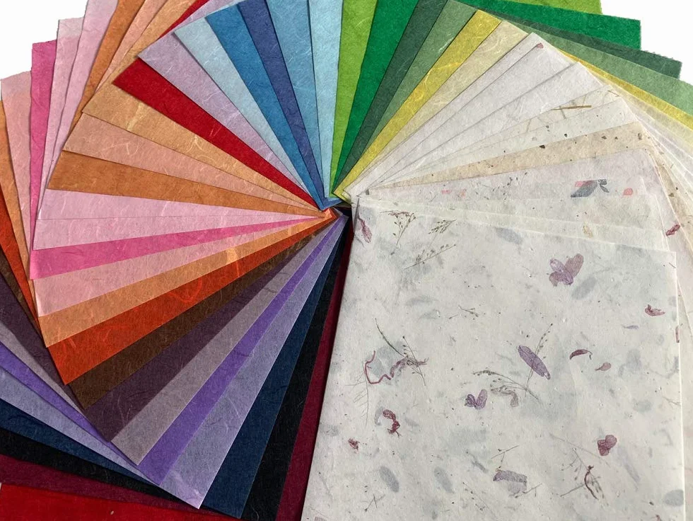Carta di Gelso 50 Fogli Quadrati per Origami Fai da Te