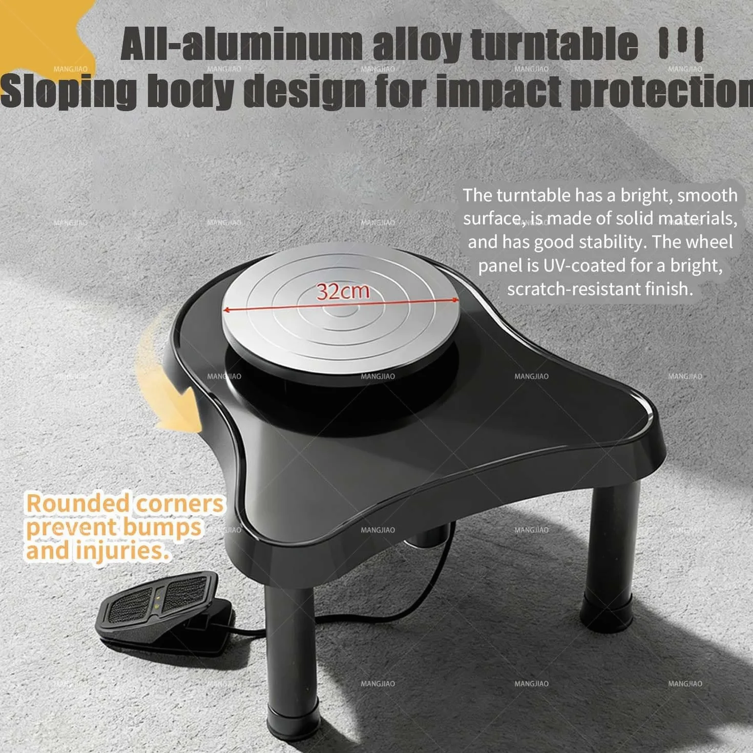 Nuova Macchina per La Formatura della Ceramica con Motore da 200 W, con Touch Screen LCD E Pedale per La Regolazione della velocità. per Artisti Adulti E Hobbisti della Ceramica.(White)