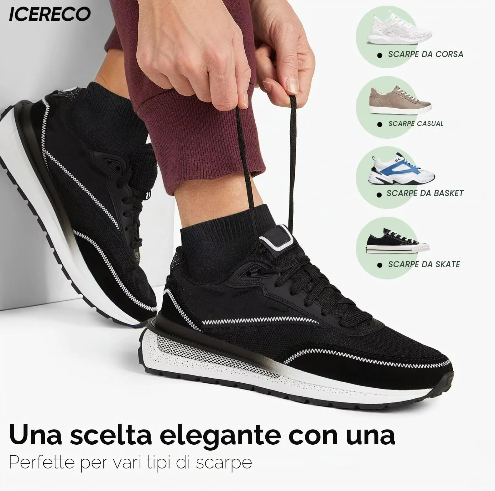 Calze Uomo Donna Corte Cotone Estive Sportive Fantasmini Running Trekking Tennis