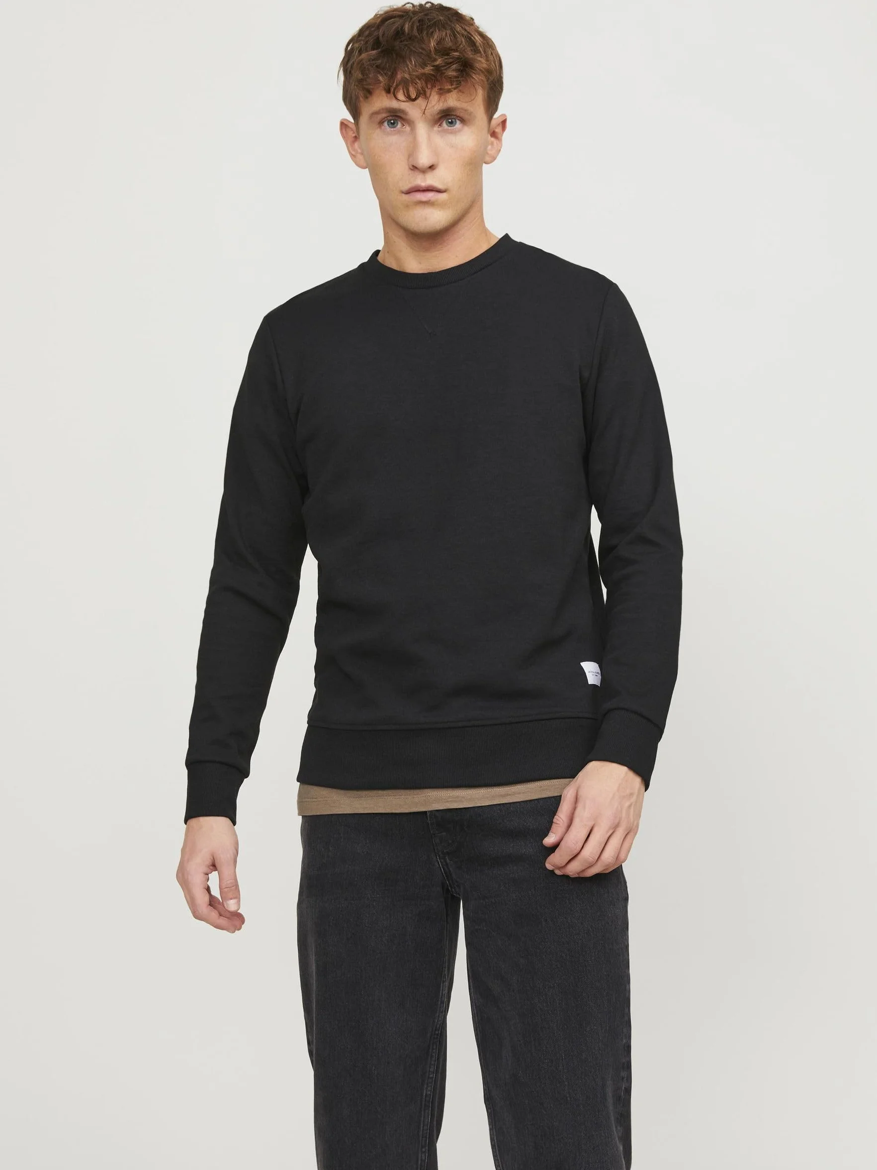 JACK & JONES JJEBASIC Sweat Crew Neck Felpa Maniche Lunghe