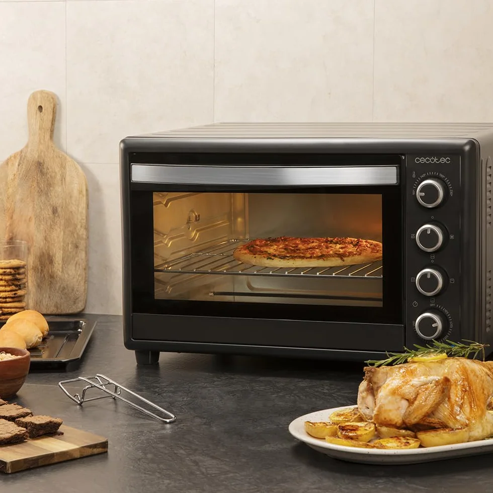Cecotec Piec Konwekcyjny 60L Bake&Toast 6090 Black Gyro 2200W 12 Funkcji 230°C Podwójna Szyba