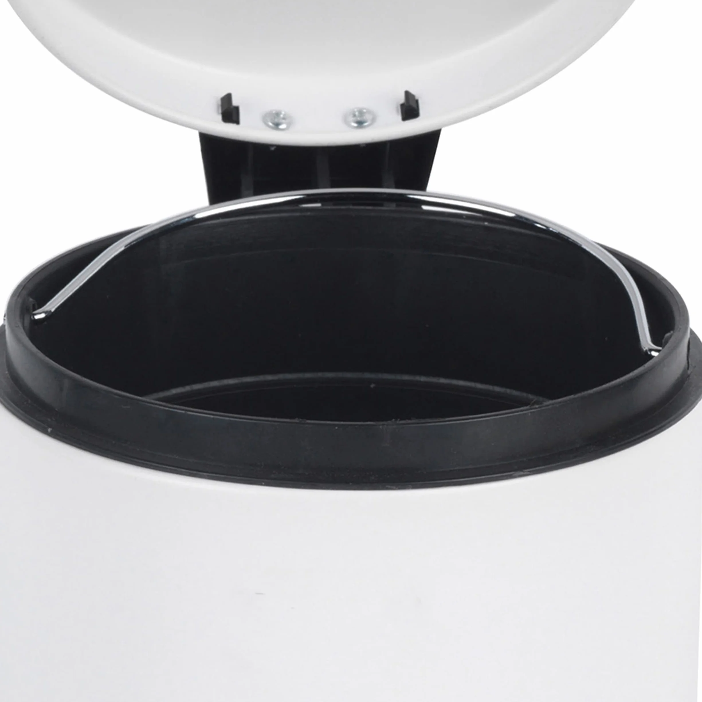 Beldray LA038098WHT Pattumiera rotonda con coperchio a chiusura ammortizzata, capacità 3L, con pedale intelligente, facile da svuotare, smaltimento rifiuti, contenitore rifiuti, bianco