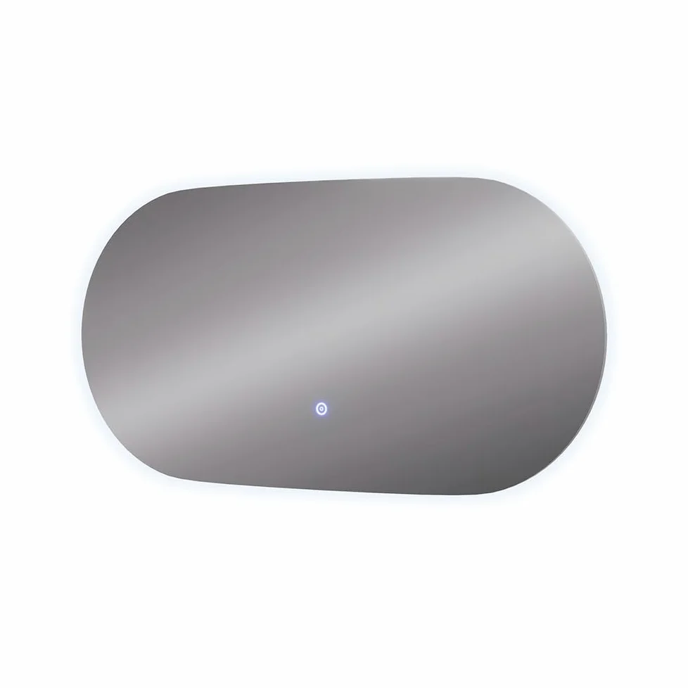 Vicco Specchio bagno Miral, Vetro, 80 x 40 cm con retroilluminazione, per montaggio a parete con illuminazione LED integrata