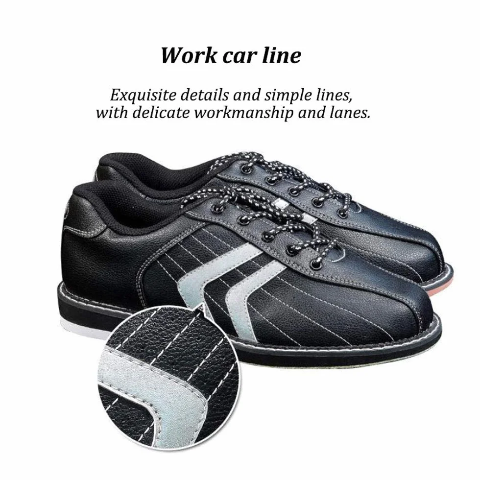 Scarpe da Bocce in Pelle Antiscivolo Leggere per Donna Uomo Bianca 43