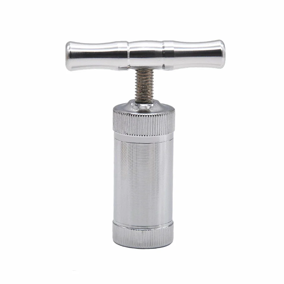 XuBa Pollen Press Tool Heavy Duty Zinco Ultimate Pressure Metal Polline Press T-Compressor Portatile Manico singolo