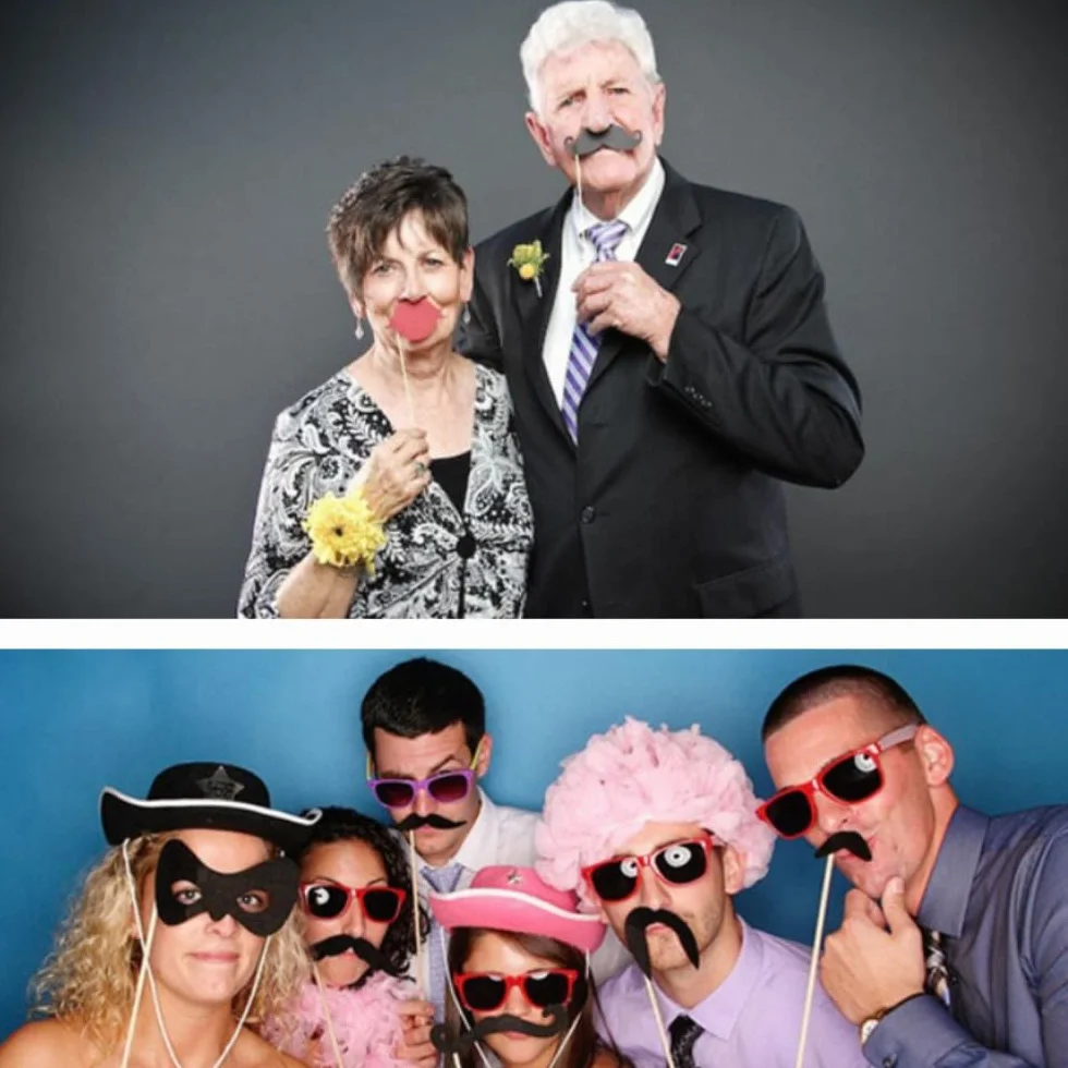 58 Foto booth props photo booth accessori decorazioni per festa matrimonio compleanno battesimo laurea Natale Halloween nascita Pasqua capodanno carnevale