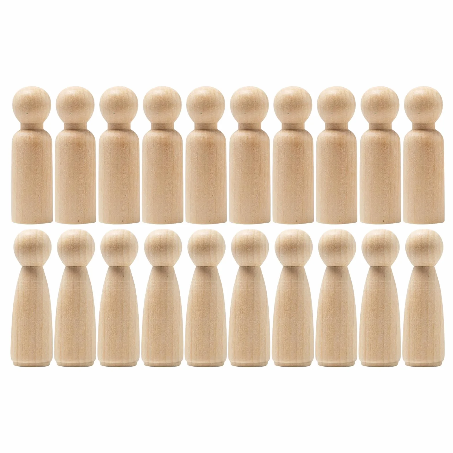 Grandi Bambola in Legno da 90 mm 20 Pezzi Figure in Legno Non Finite Persone di Legno da Dipingere Bambola Gente di Legno Femmina e Maschio per Lavori Fai da Te Decorazioni