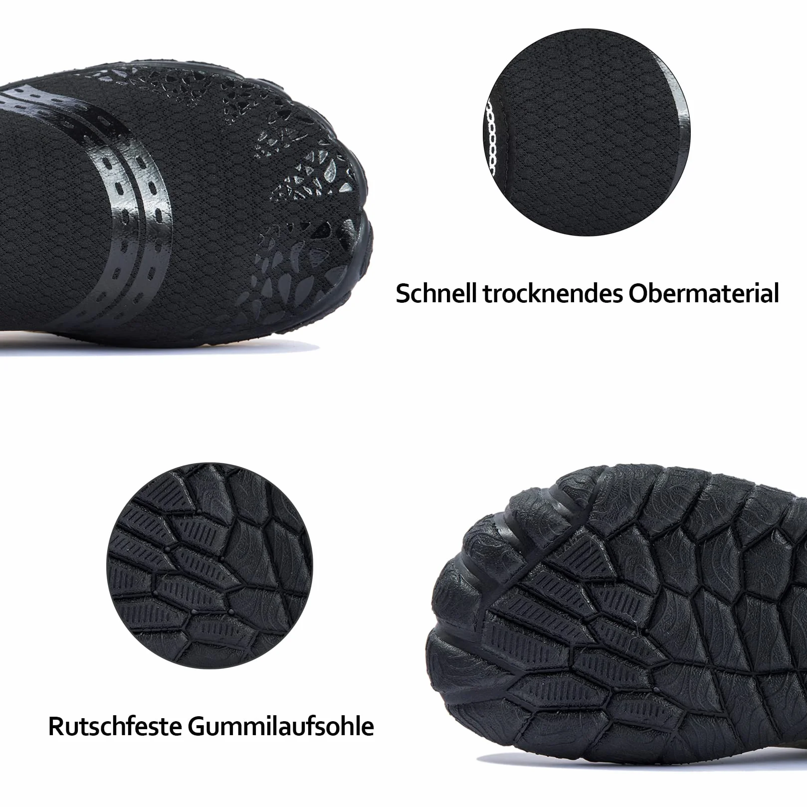 Josaywin Scarpe da Immersione Uomo Asciugatura Rapida Traspirante Antiscivolo Rete 40-50