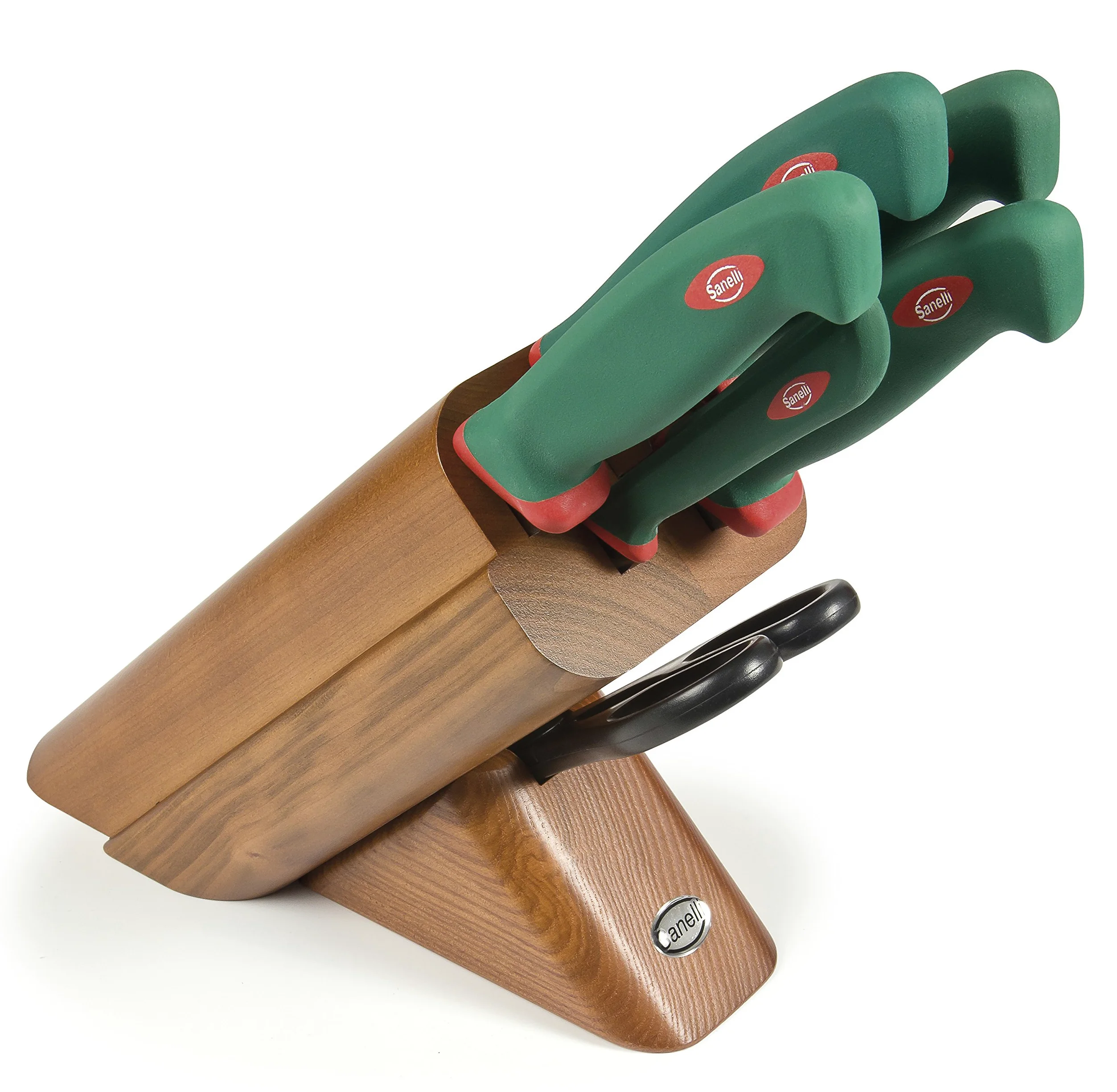 Sanelli Premana Professional Ceppo legno 6 pezzi Leck, Ciliegio,