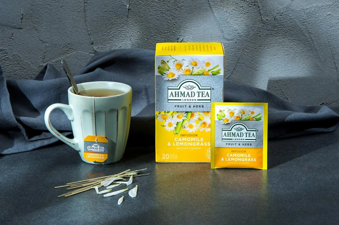 Ahmad Tea Camomile & Lemongrass Tea Infusion 20 Bags 30g
