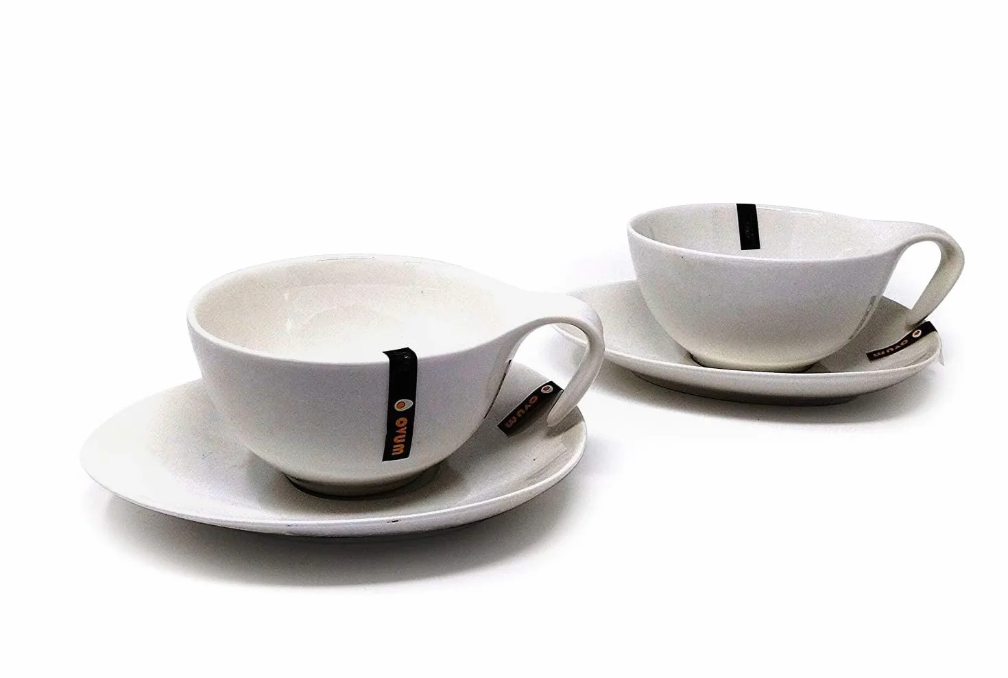 Set colazione: Ovum 2 tazze Jumbo con piattini