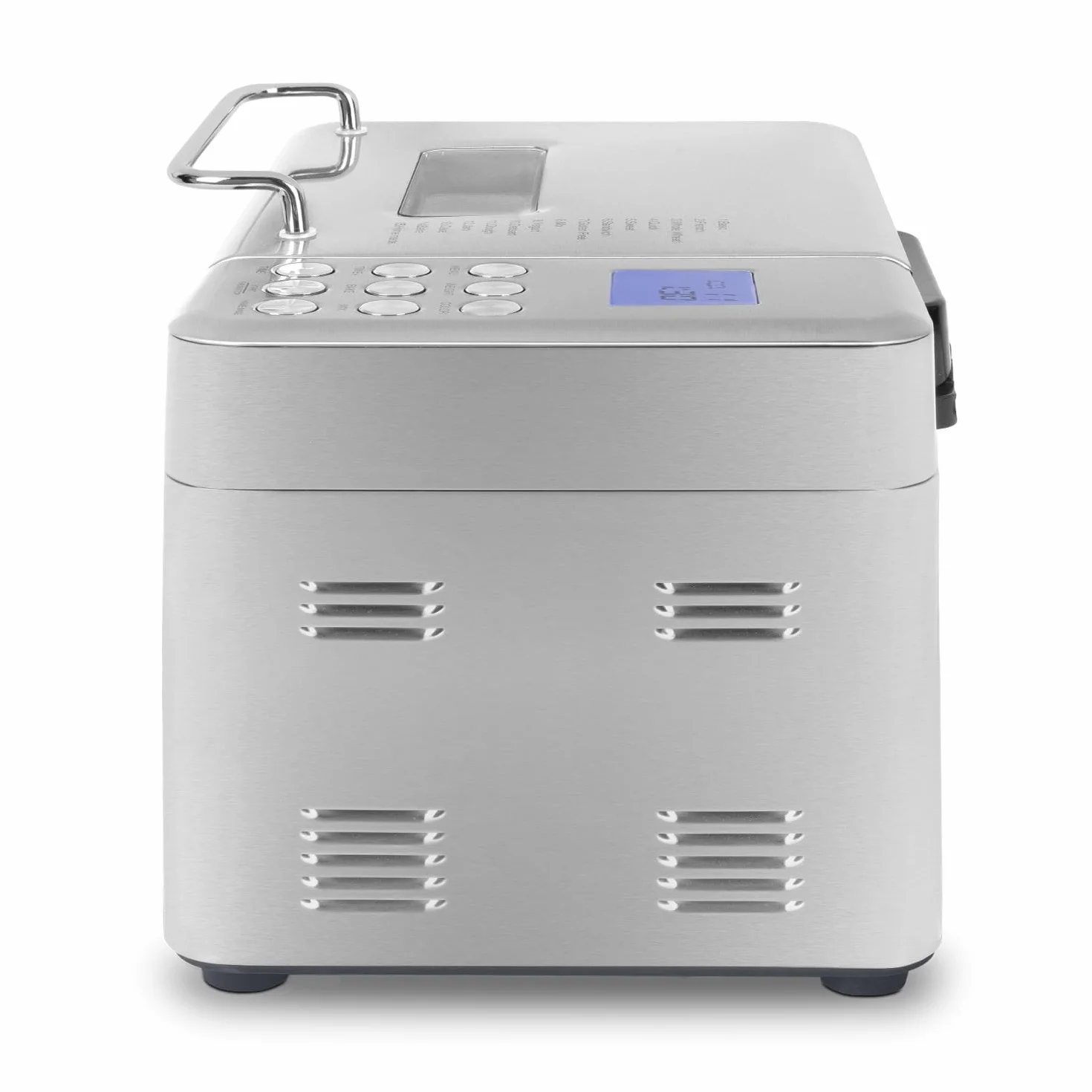 H.Koenig BAKE440 Macchina per il pane 15 programmi, fino a 1 kg di pane, marmellata, yogurt, avvio ritardato, keep warm, dispenser per cereali, ciotola antiaderente rimovibile, schermo LCD, 600W