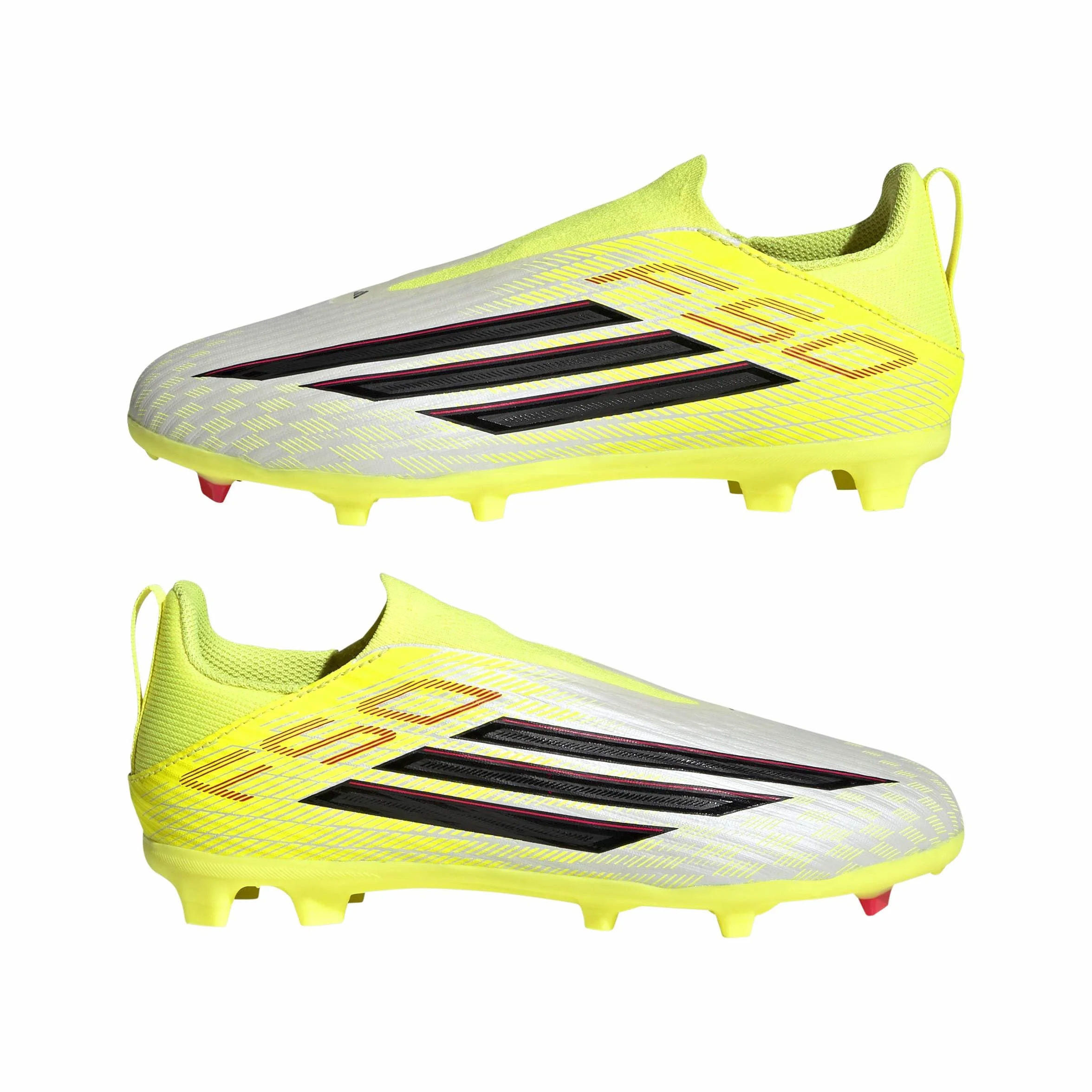 adidas Kids Scarpe da Calcio F50 League Senza Lacci per Terreni Naturali compatti/multiterreno per Bambini e Bambine