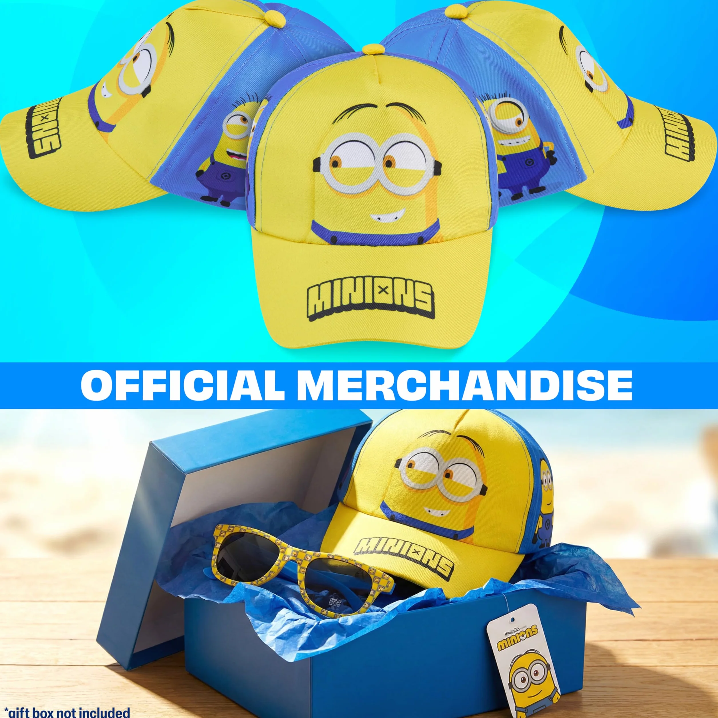 Paw Patrol Minions Cappello Baseball Occhiali da Sole Bambino Protezione UV