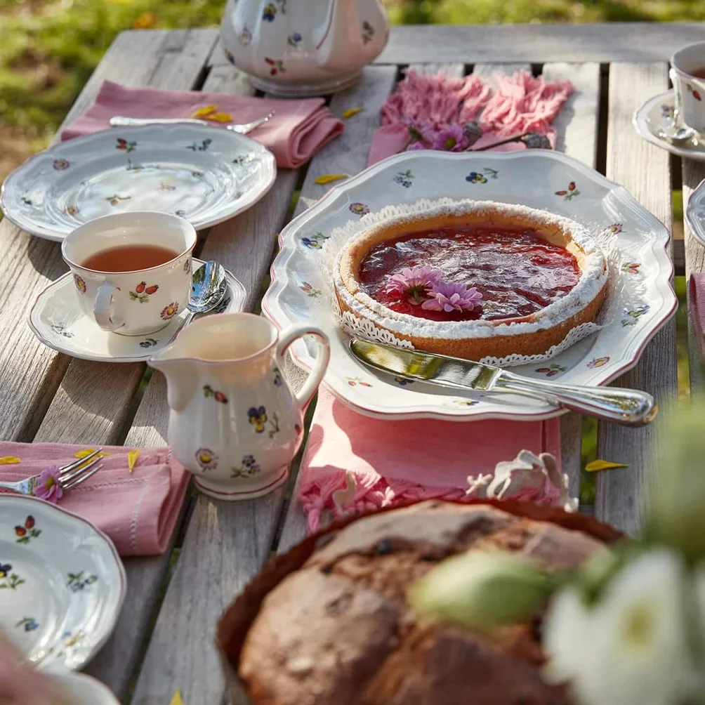 Villeroy & Boch Petite Fleur Tazza, 350 ml, Altezza: 7.5 cm, Porcellana Premium, Multicolore, 6 unità