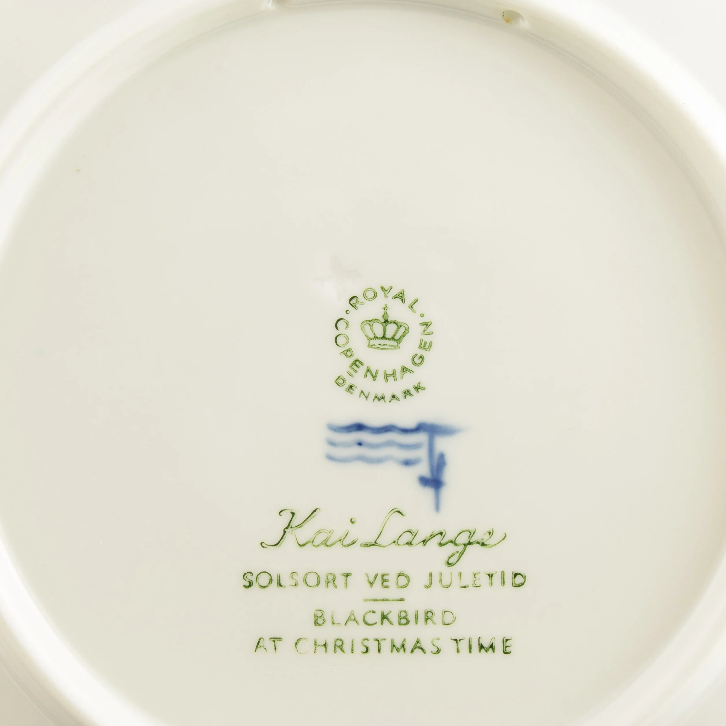 ROYAL COPENHAGEN PIATTO DI NATALE 1966 ORIGINALE PORCELLANA PRIMA SCELTA