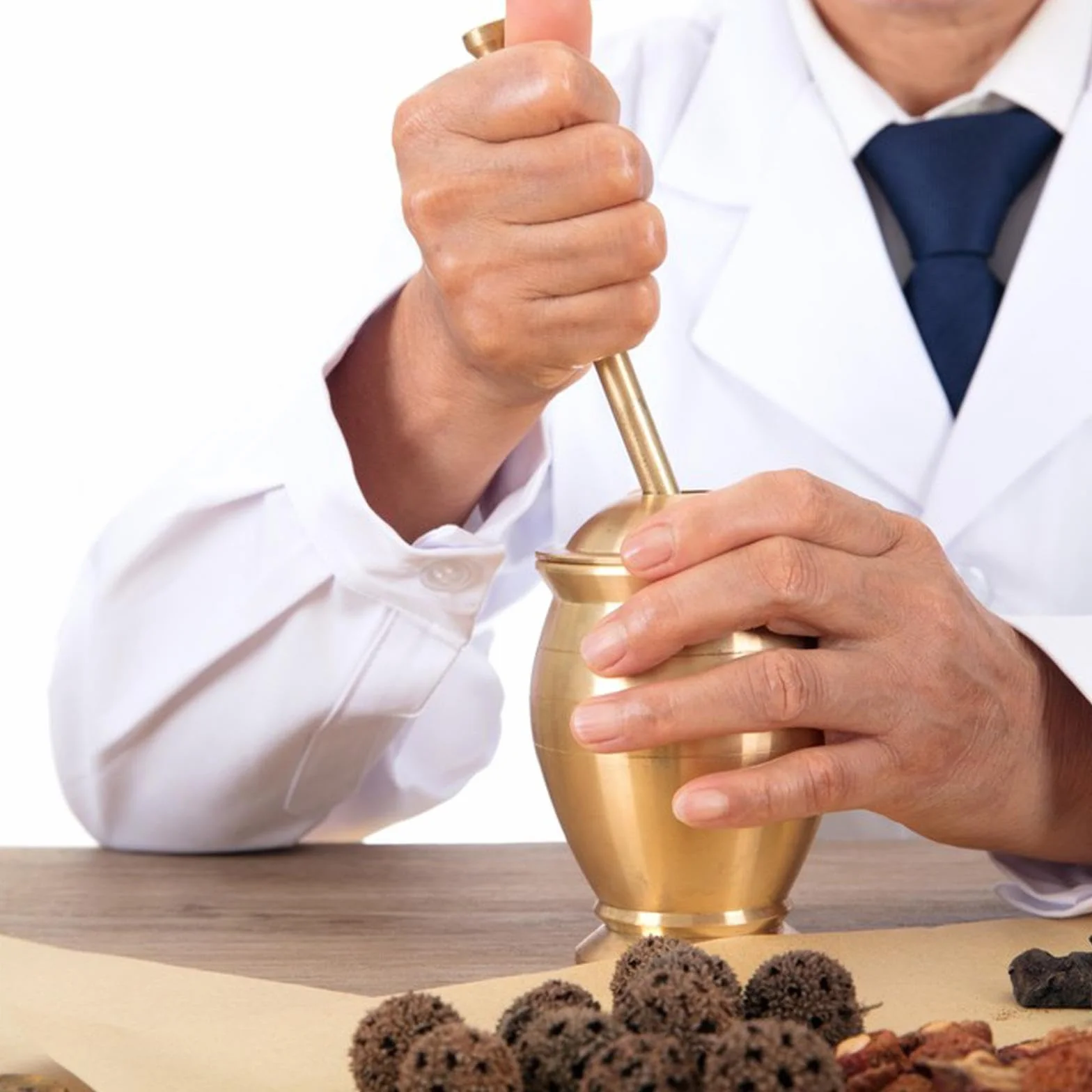 Gralara Set Mortaio e pestello Universale in Rame Facile da Pulire con Coperchio Ciotola Multifunzione per macinare spezie Schiacciaaglio Manuale per spezie