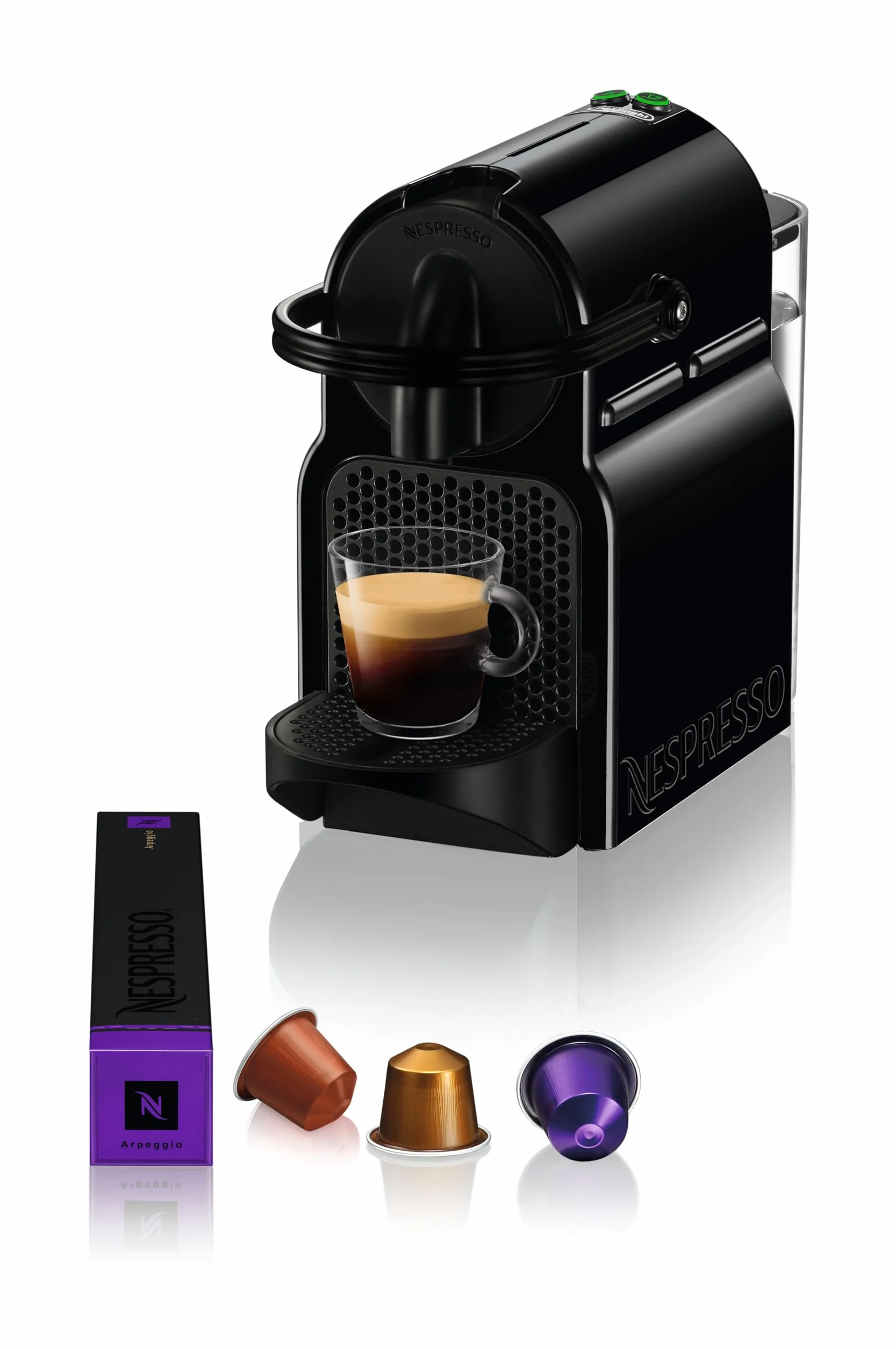 Nespresso Inissia EN80.B Macchina per Caffè Espresso, Black