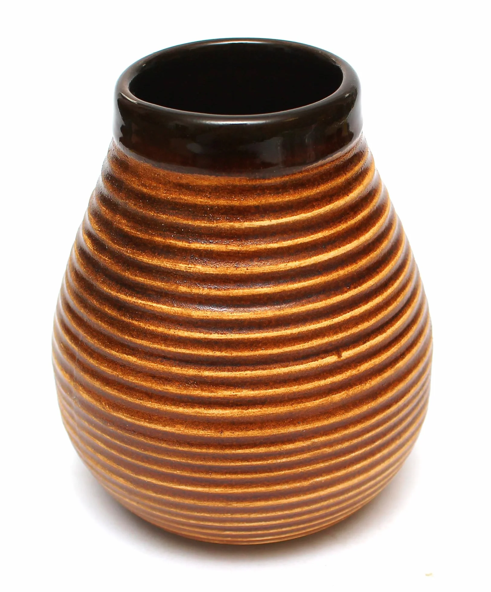 Tazza in ceramica Yerba Mate Set 350 ml Bombilla acciaio inossidabile 19 cm Calebasse fatta a mano
