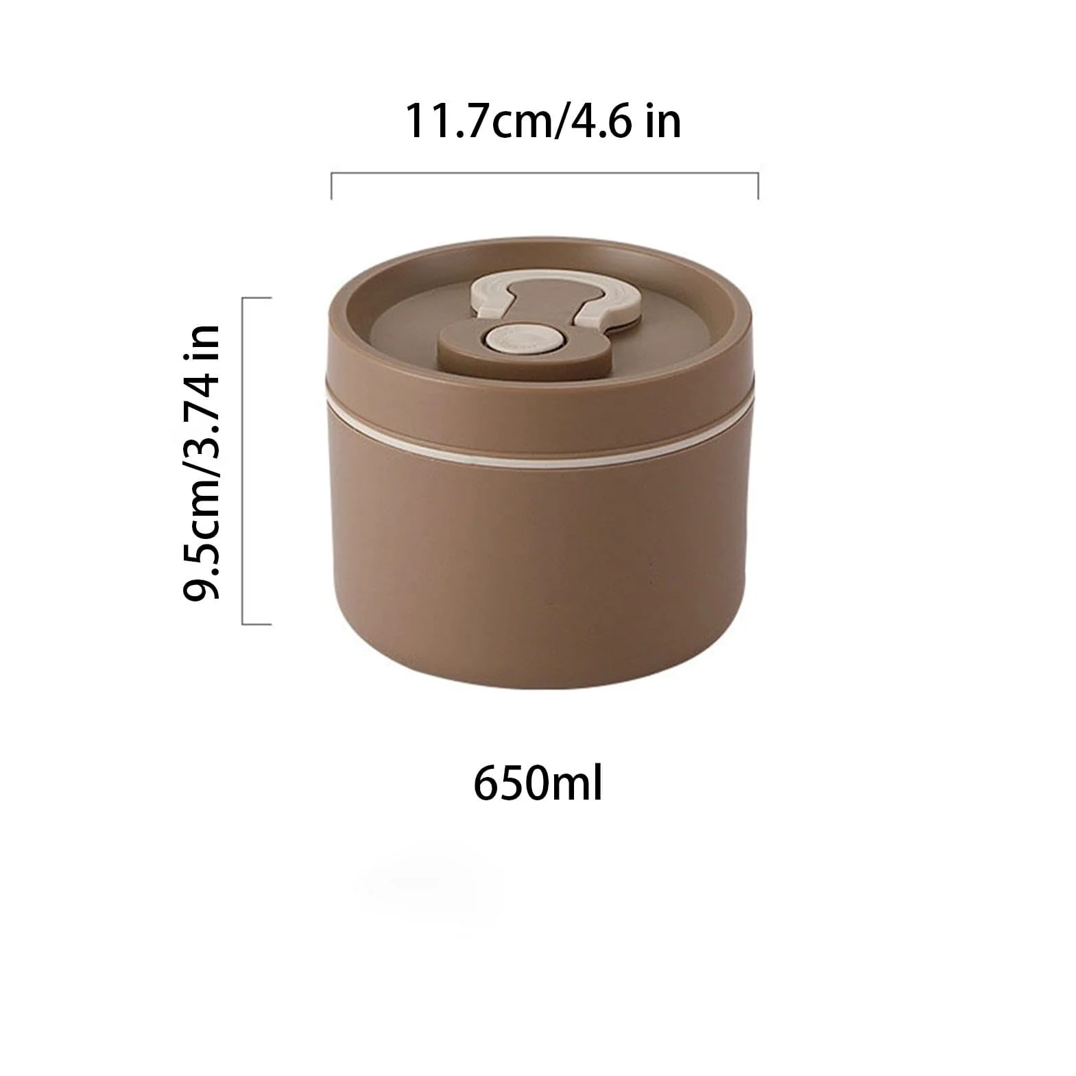 Contenitore Termico per Alimenti in Acciaio Inox, Ideale per la Preparazione dei pasti e per conservare Gli Alimenti in Modo Pratico e Veloce.