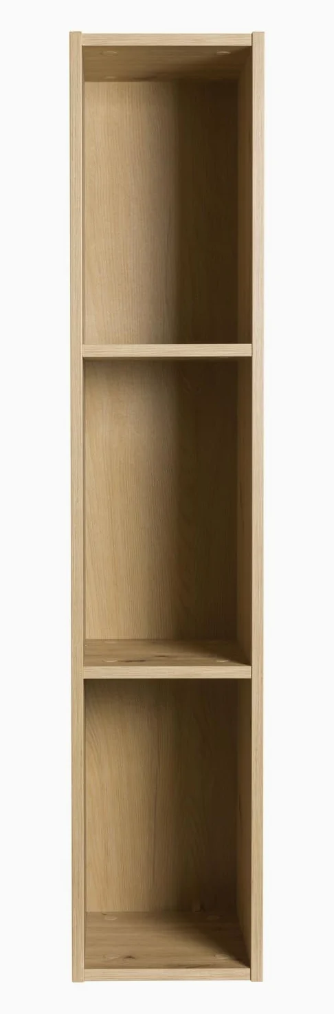 Composad | Pensile della Linea MUNDI con 3 Vani, Mobile Soggiorno, Salotto, Moderno ed Elegante, (LxAxP) 25x123,2x30 cm, Colore Rovere Mielato, Made in Italy
