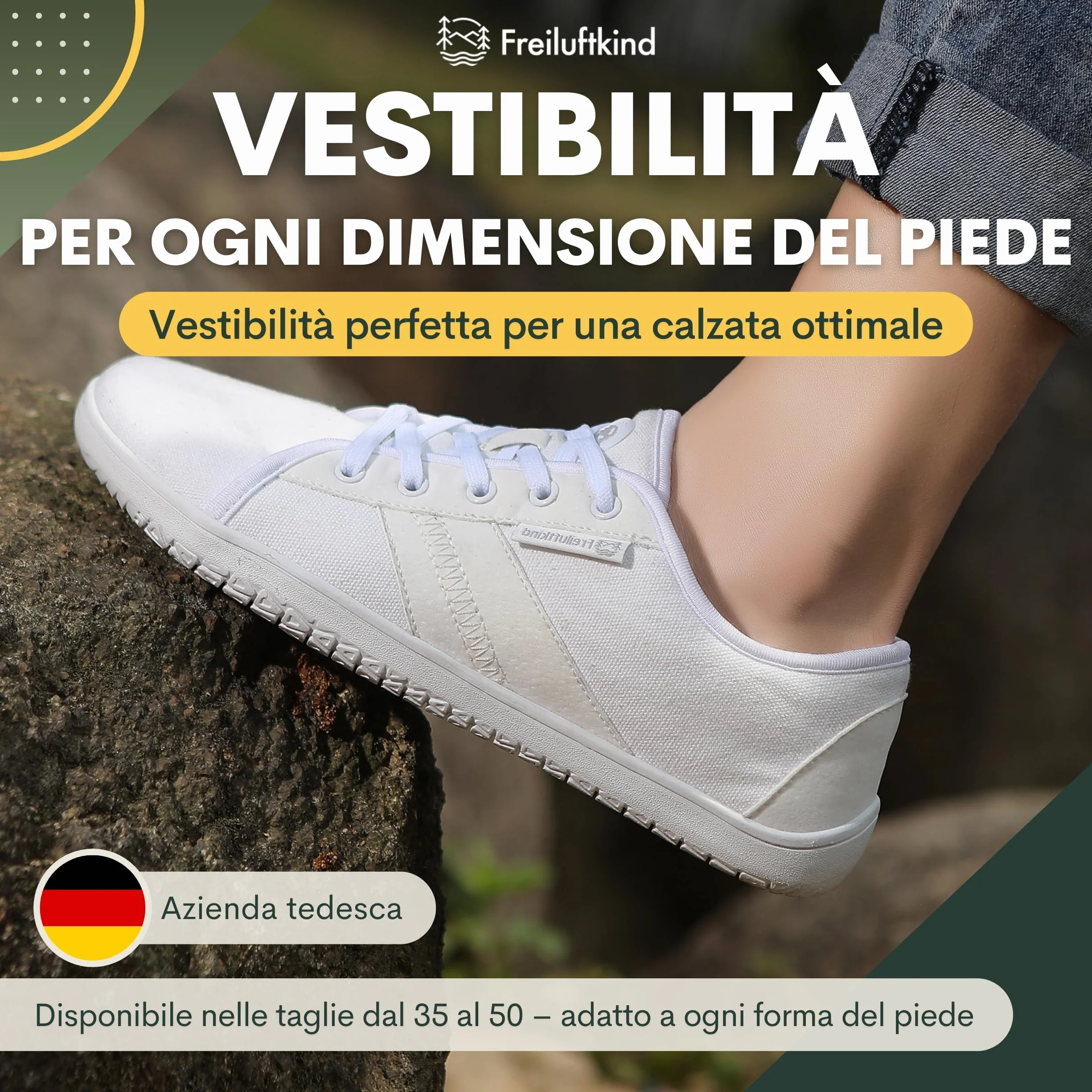 Freiluftkind Baker Barefoot Shoes Antiscivolo – Il Scarpe Barefoot Perfetto per la Tua Avventura – Scarpe Barefoot Uomo e Donna