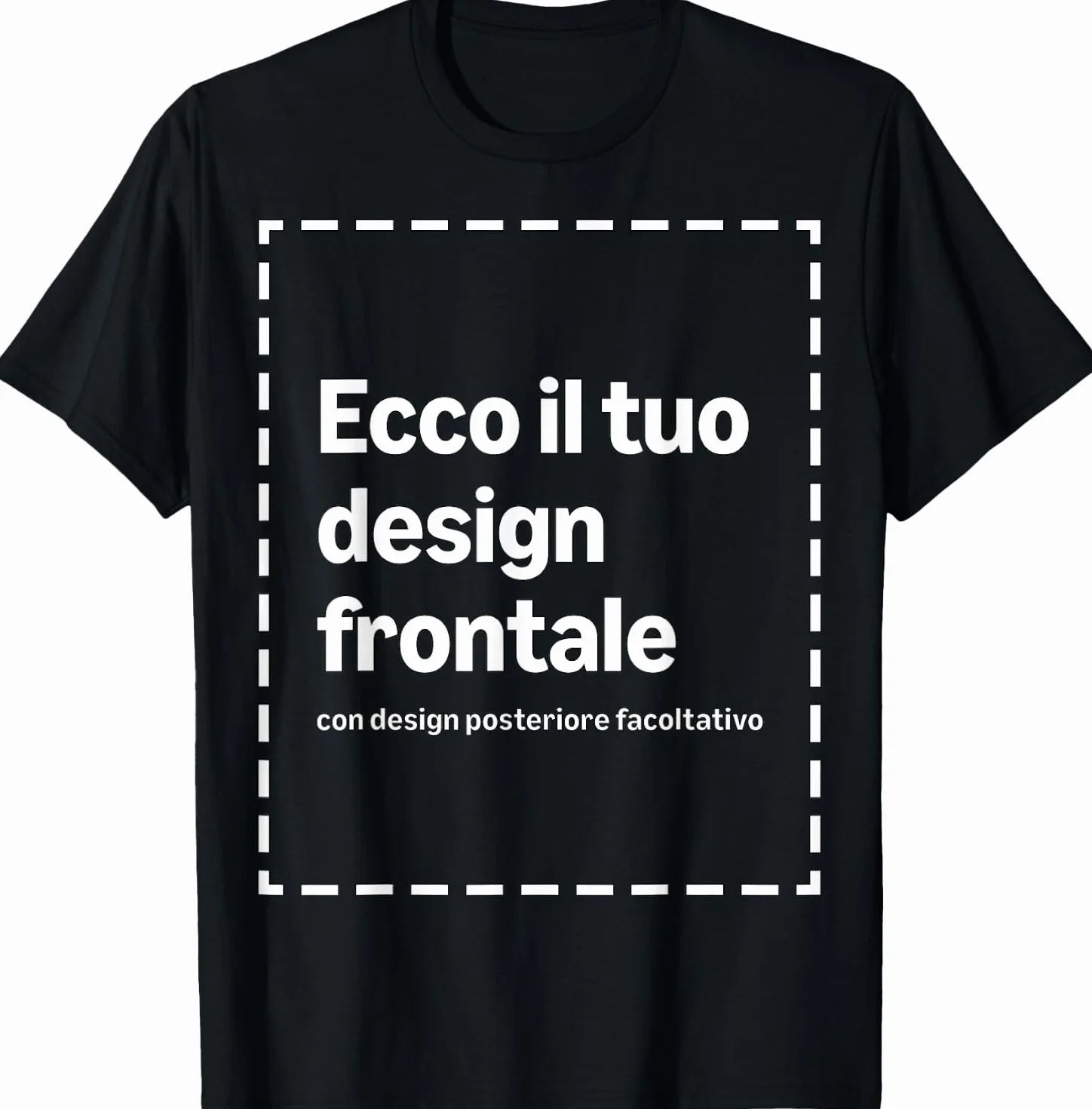 Maglietta Personalizzata Fronte-Retro con Tua Immagine