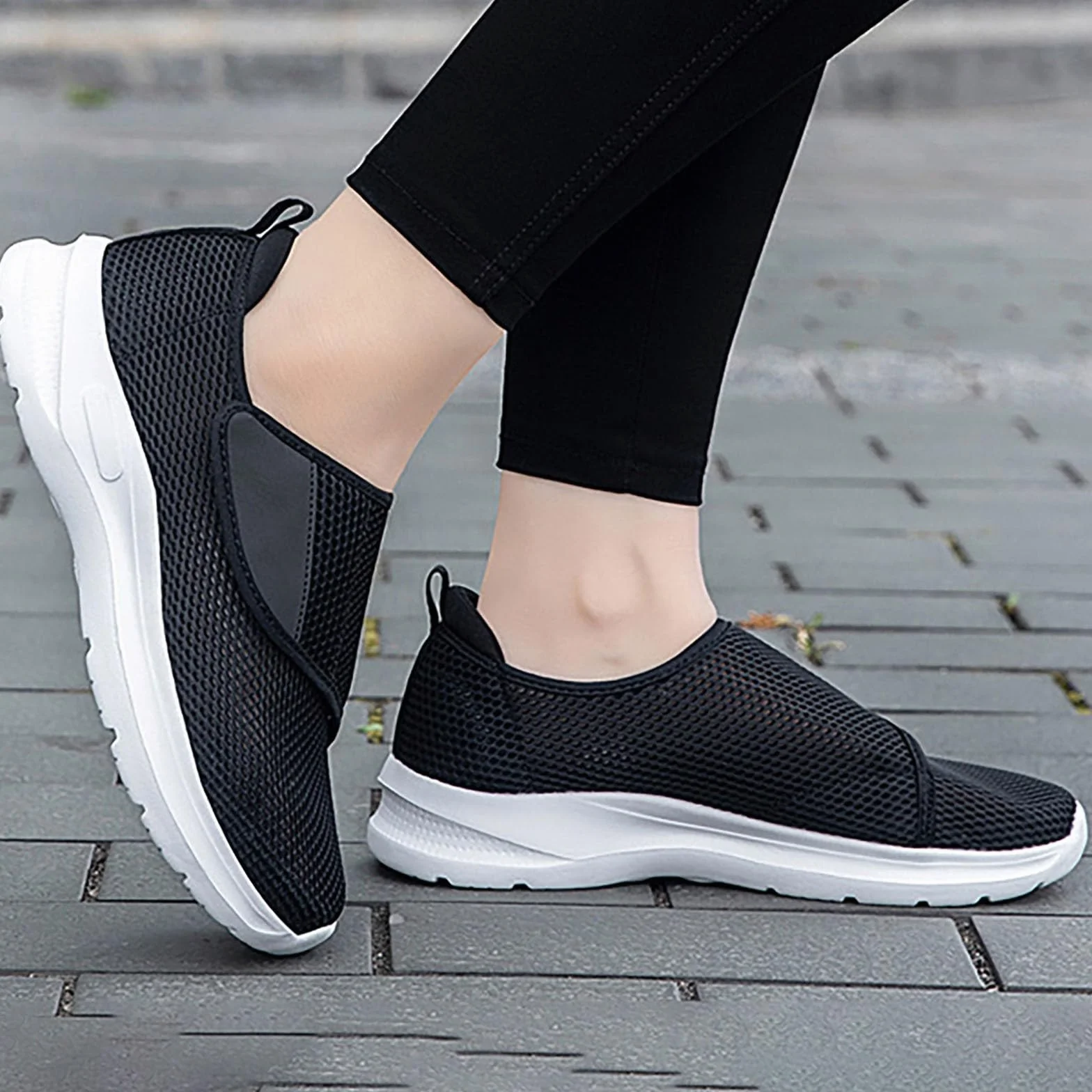 Scarpe Ginnastica Uomo Donna Slip On Sneakers Running Suola Ammortizzata Antiscivolo Leggere Traspiranti
