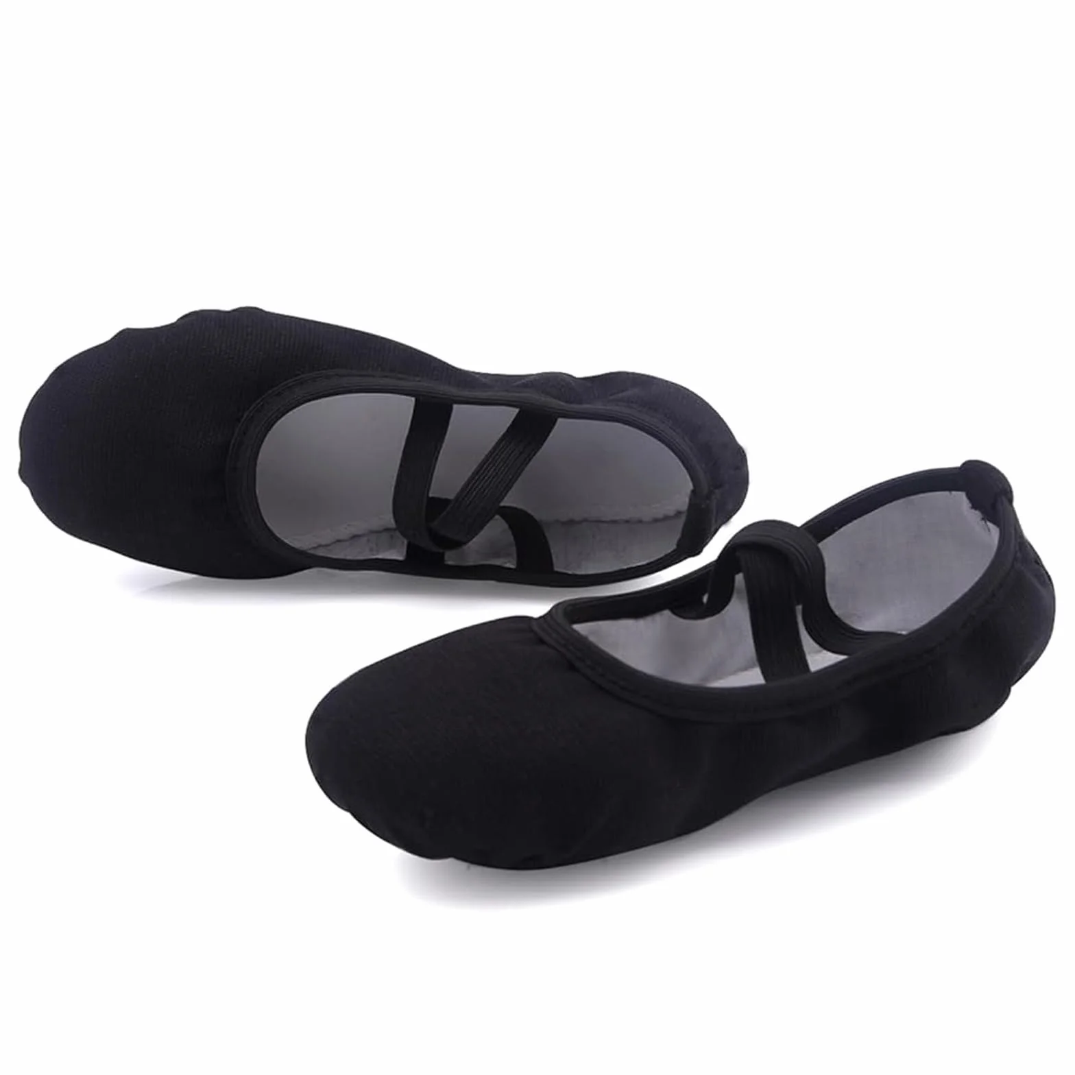 Uniuni Scarpette Danza Classica Bambina Tela Scarpe da Balletto Suola in Cuoio