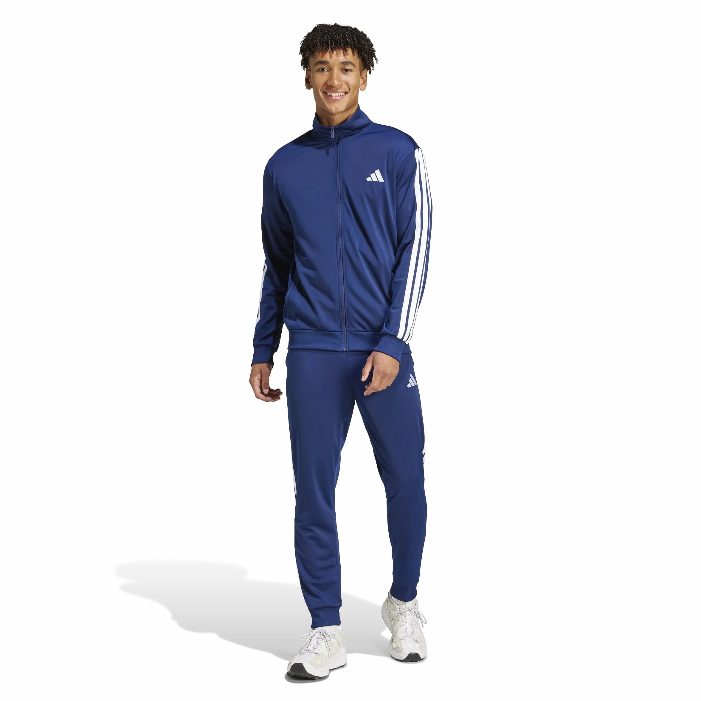 Adidas Uomo Sportswear Basic 3 Stripes Tricot Tracksuit