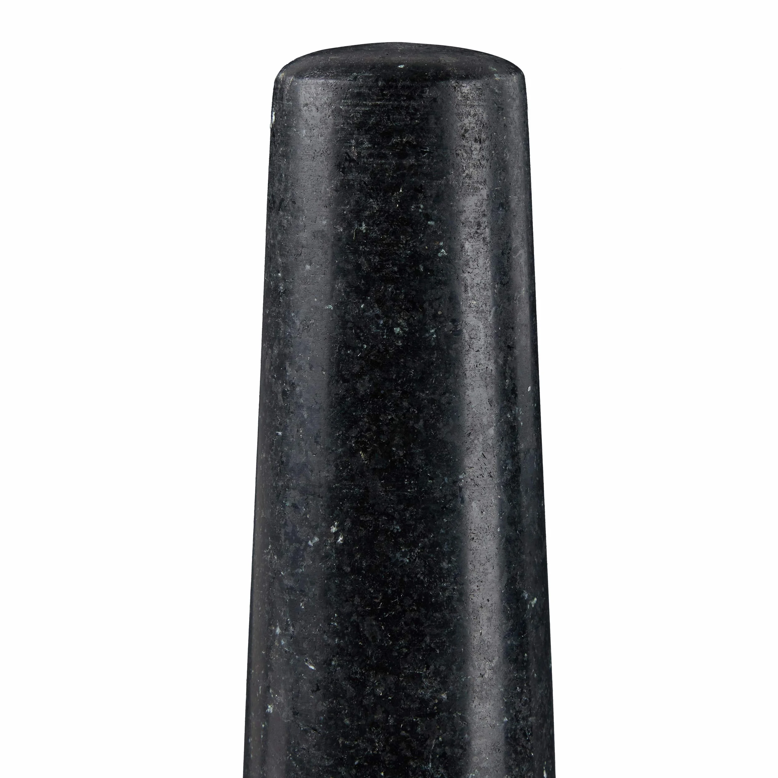 Relaxdays Mortaio e Pestello in Granito 750 ml Pietra Lucida D: 20 cm Grigio Scuro