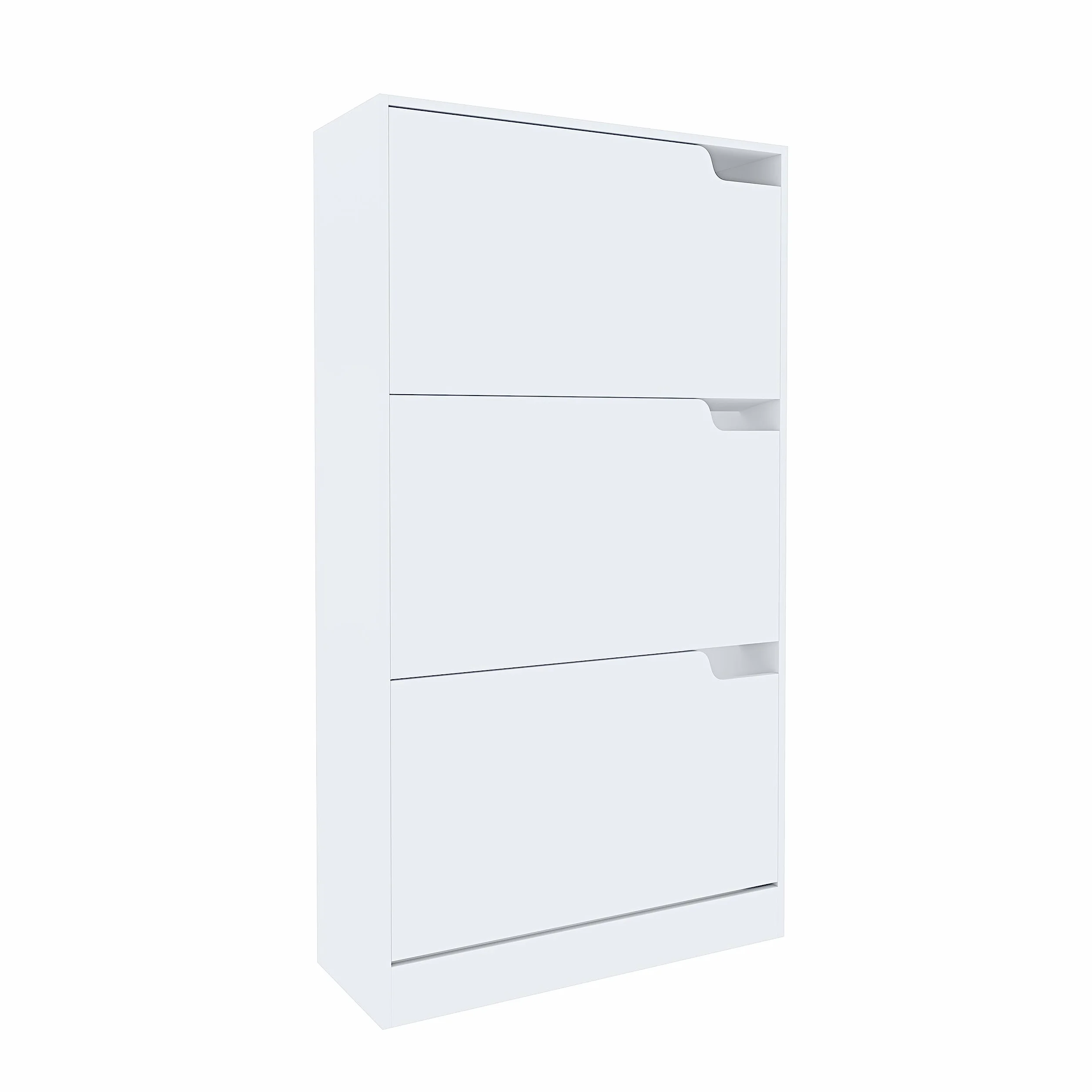 Arreditaly Scarpiera Portascarpe 3 Ante Legno MDF 115x24x63 cm White