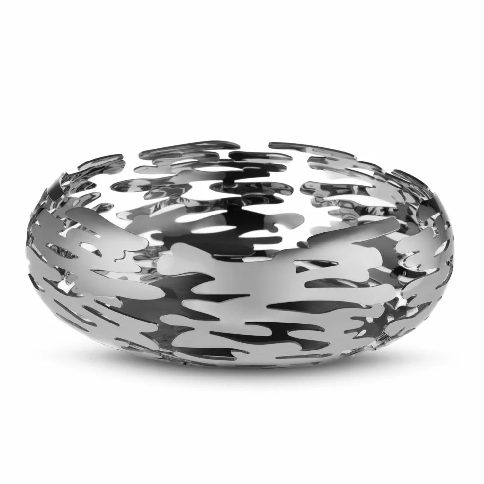 Alessi Barknest BM02 Cestino Portafrutta Design Acciaio Inox 18/10 Lucido